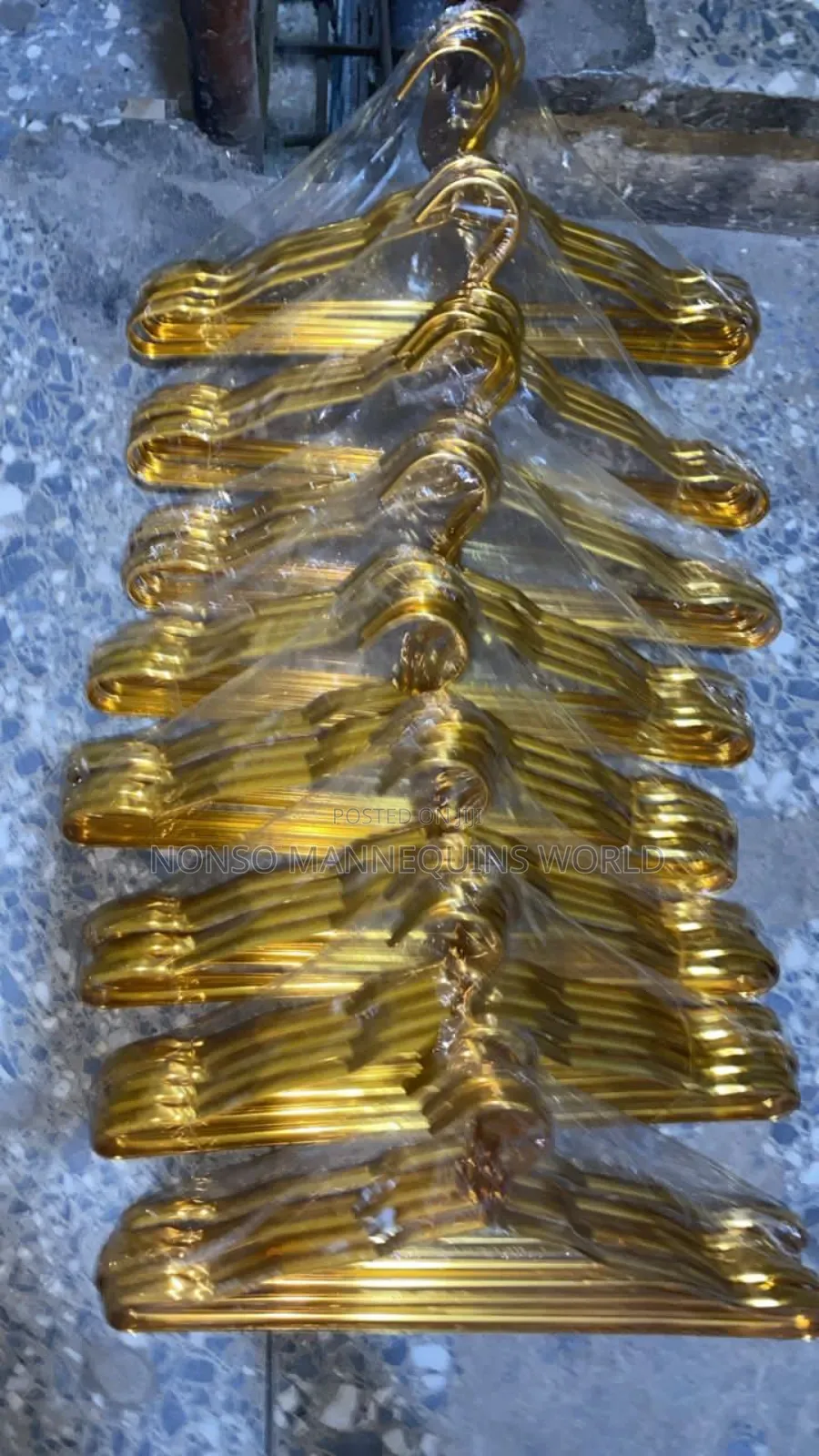 Golden Aluminum Clothing Hangers