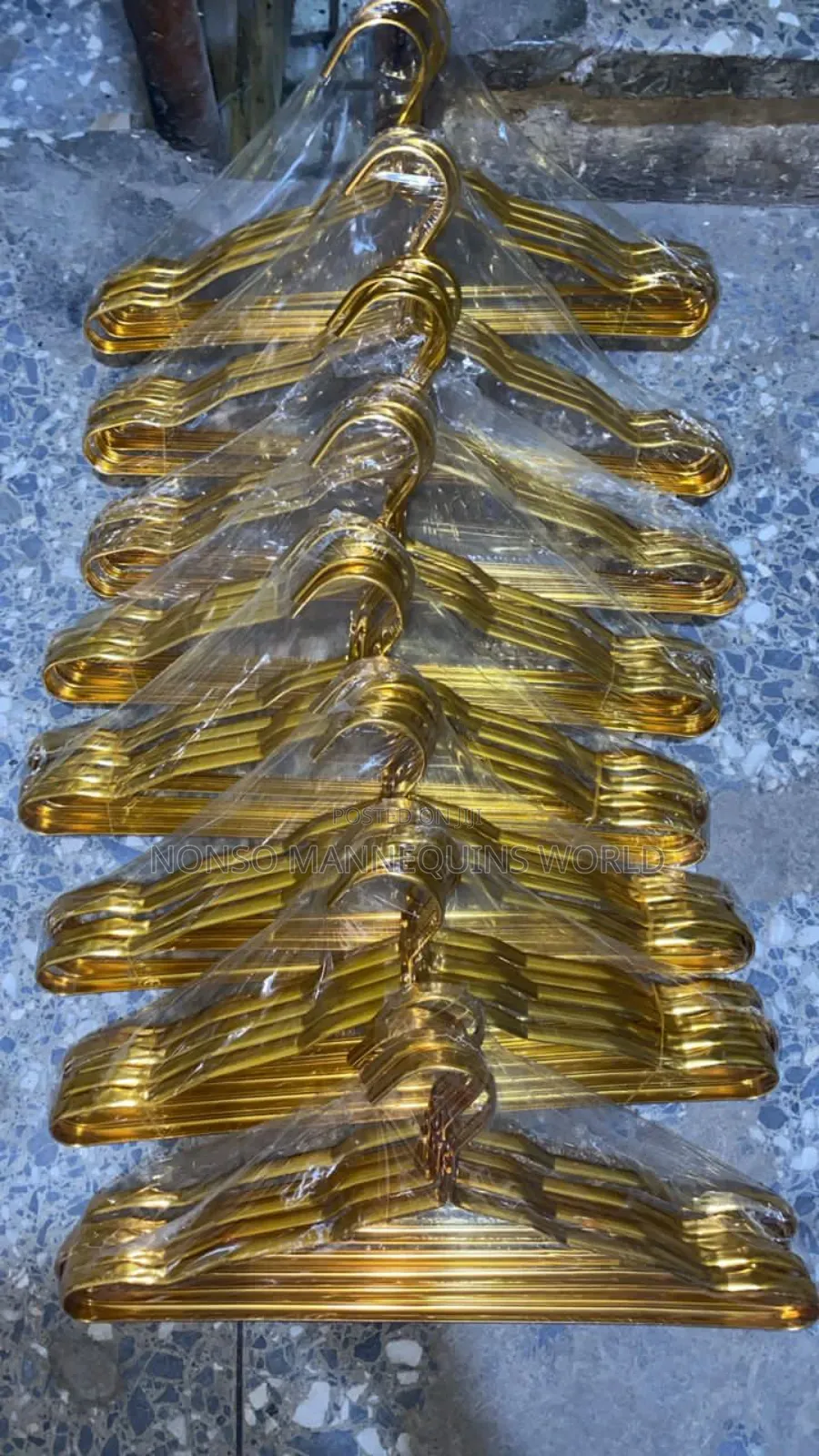 Golden Aluminum Clothing Hangers