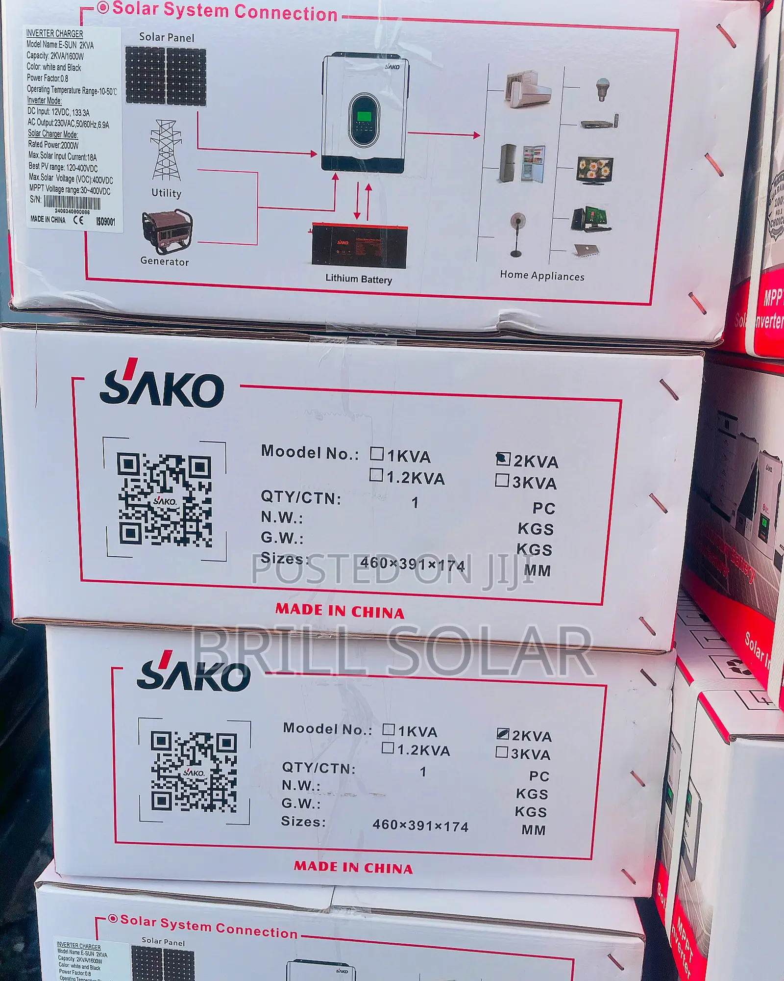 2kva-12v E-Sun SAKO Pure Sine Wave Hybrid Inverter