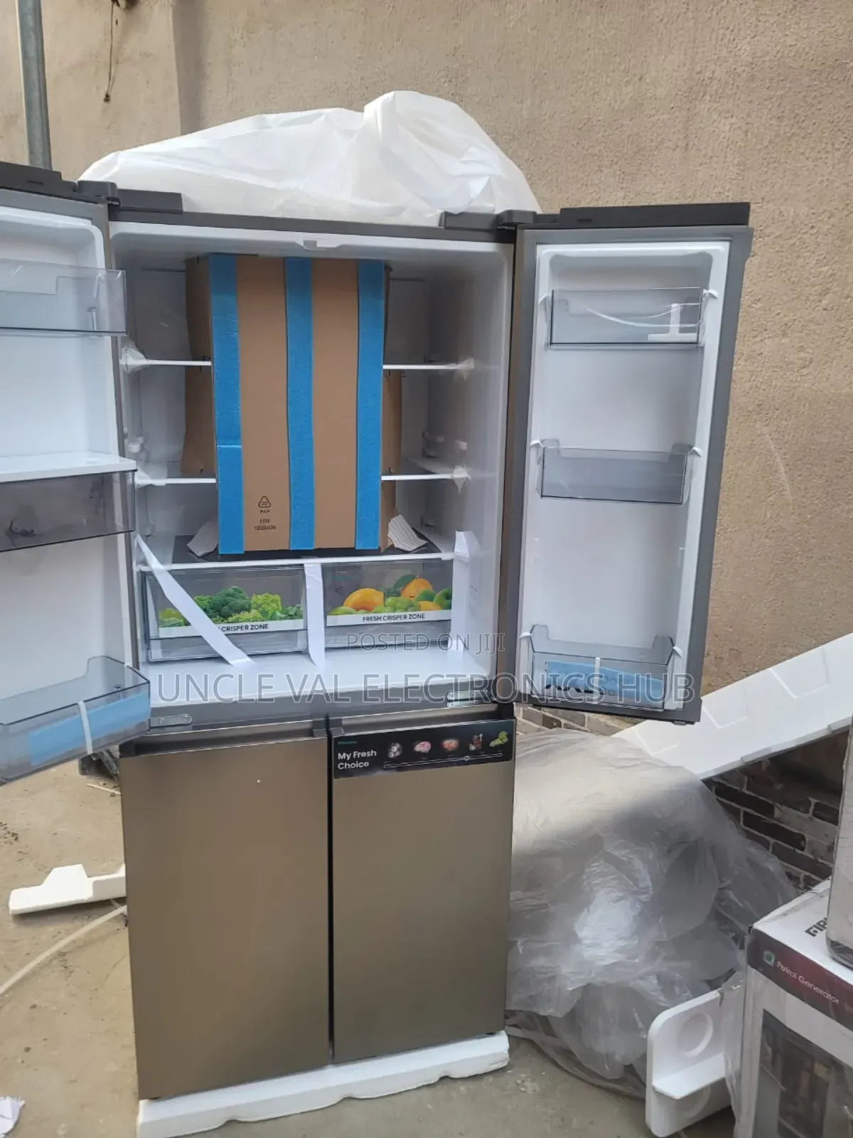 Hisense 4doors Side By Side Fridge 482l