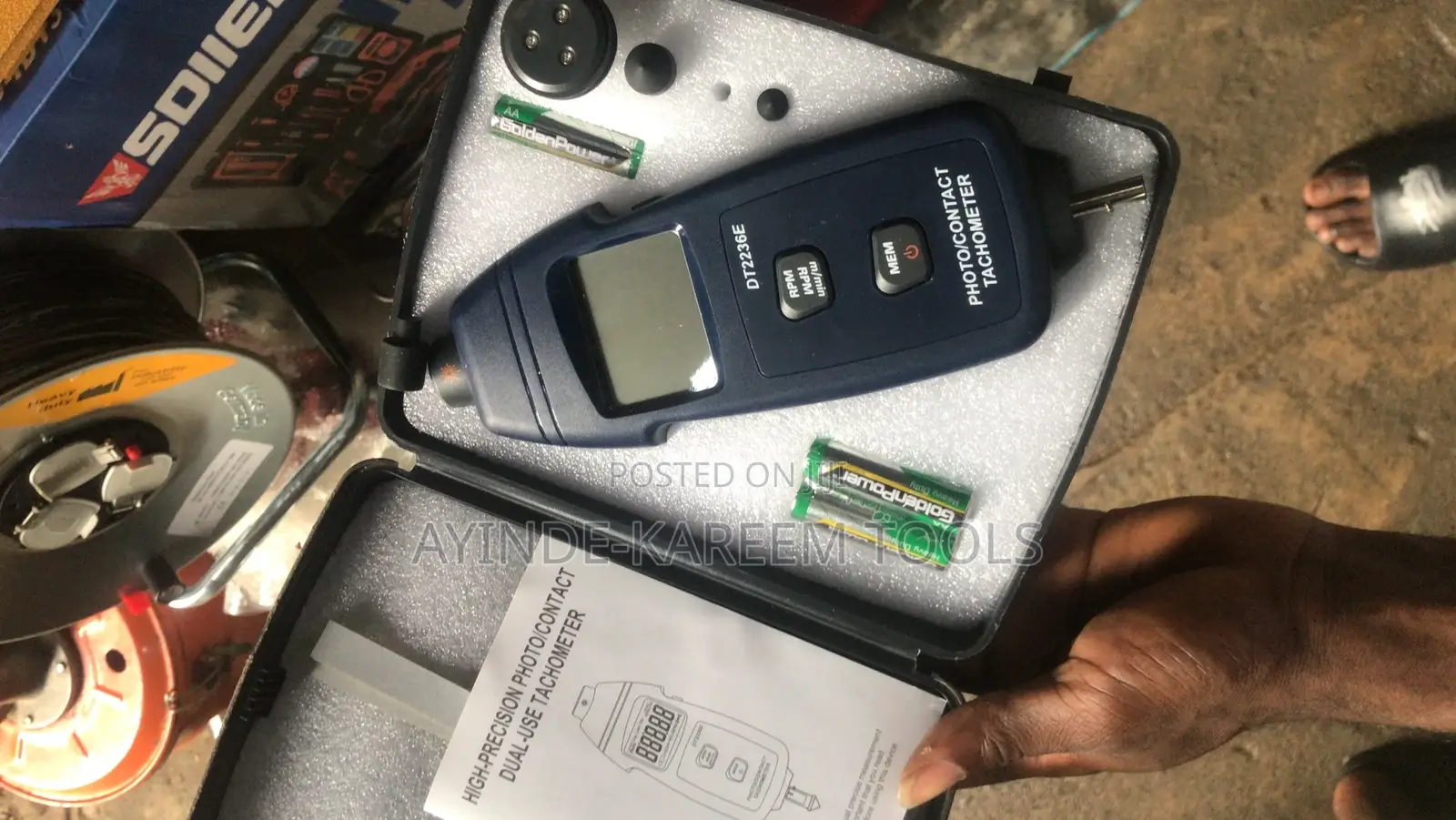 High Precision Photo Contact Dual Use Tachometer Dt2236e