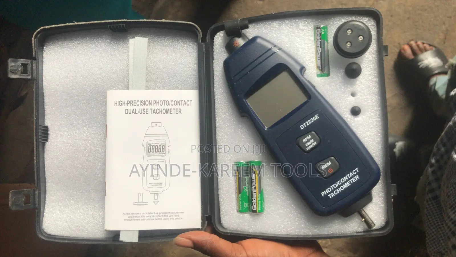 High Precision Photo Contact Dual Use Tachometer Dt2236e