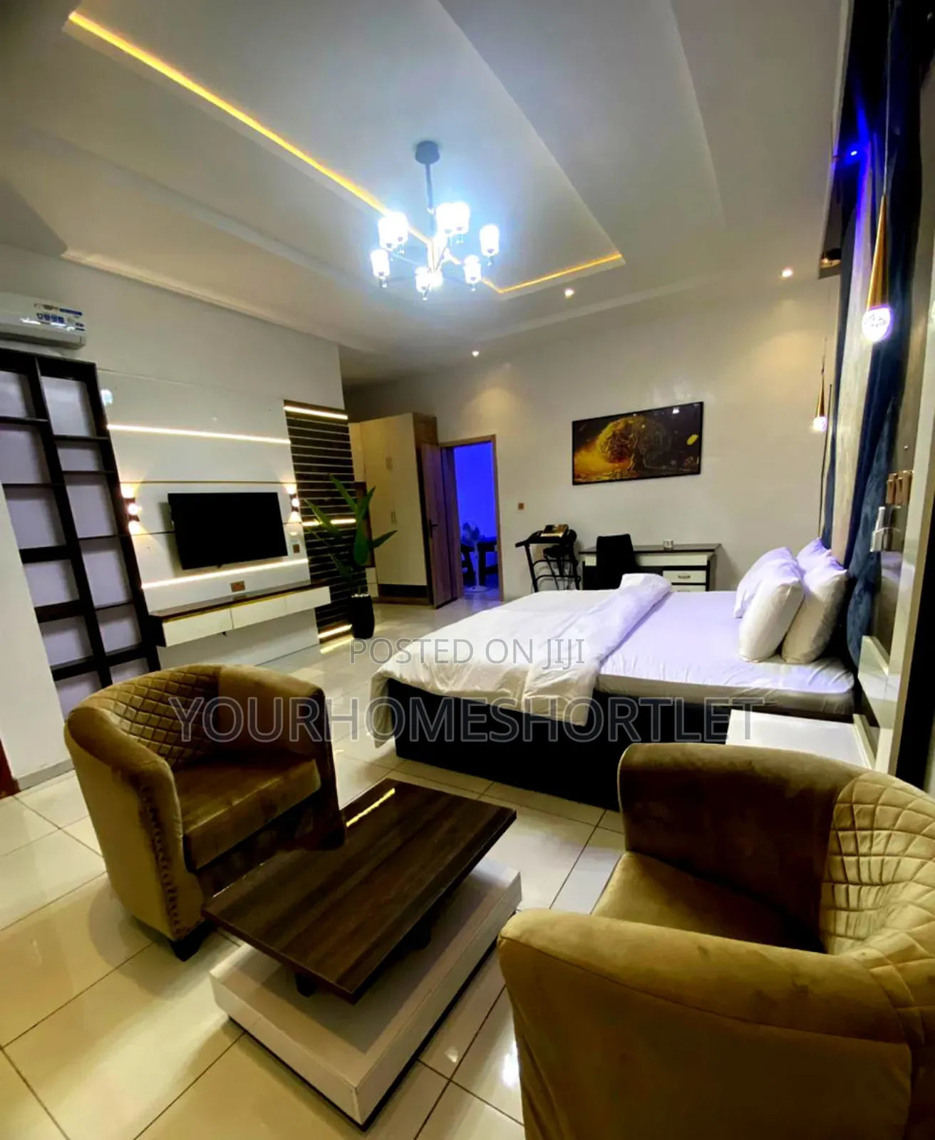 3 Bedroom Duplex With Snooker.Allows Party