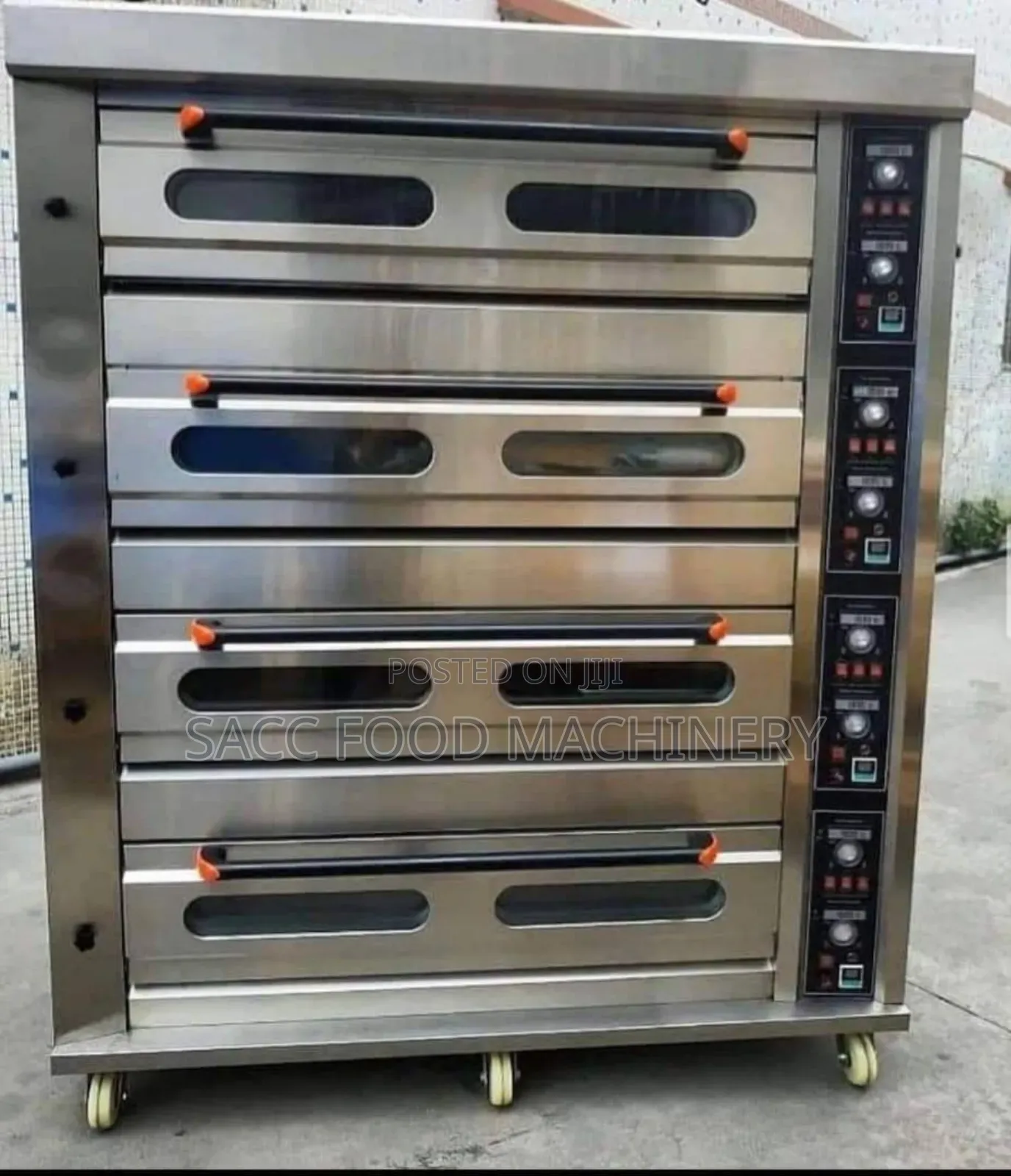 4 Decks 16 Trays Industrial Gas Oven (50kg/1 Bag of Flour)