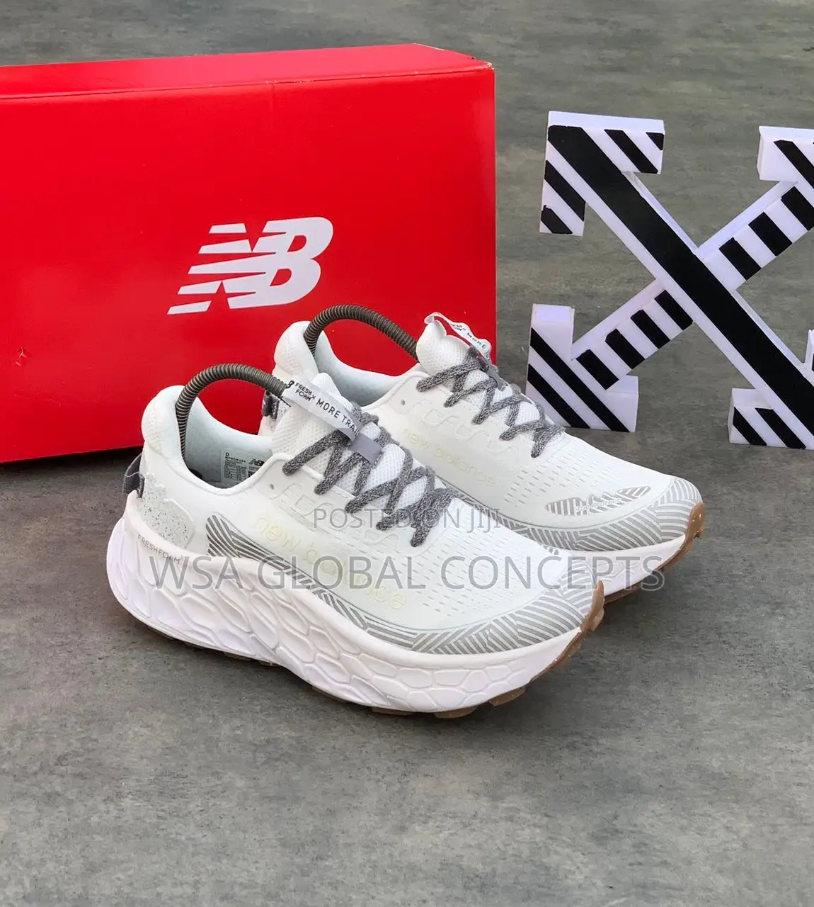 New Balance Fresh Foam X More Trail V3 White Sneakers