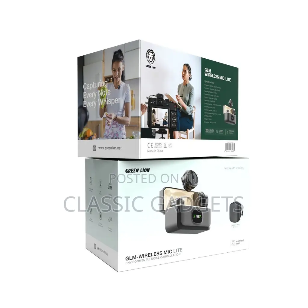 Green Lion GLM-Wireless Mic Lite With ANC / Digital Display