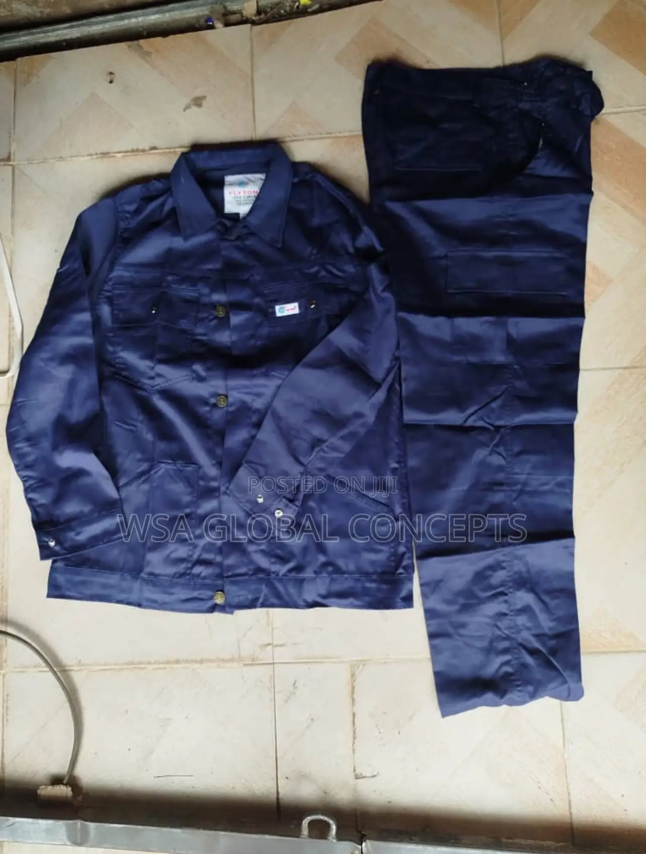 Blue Up&Down Coverall Without Reflective