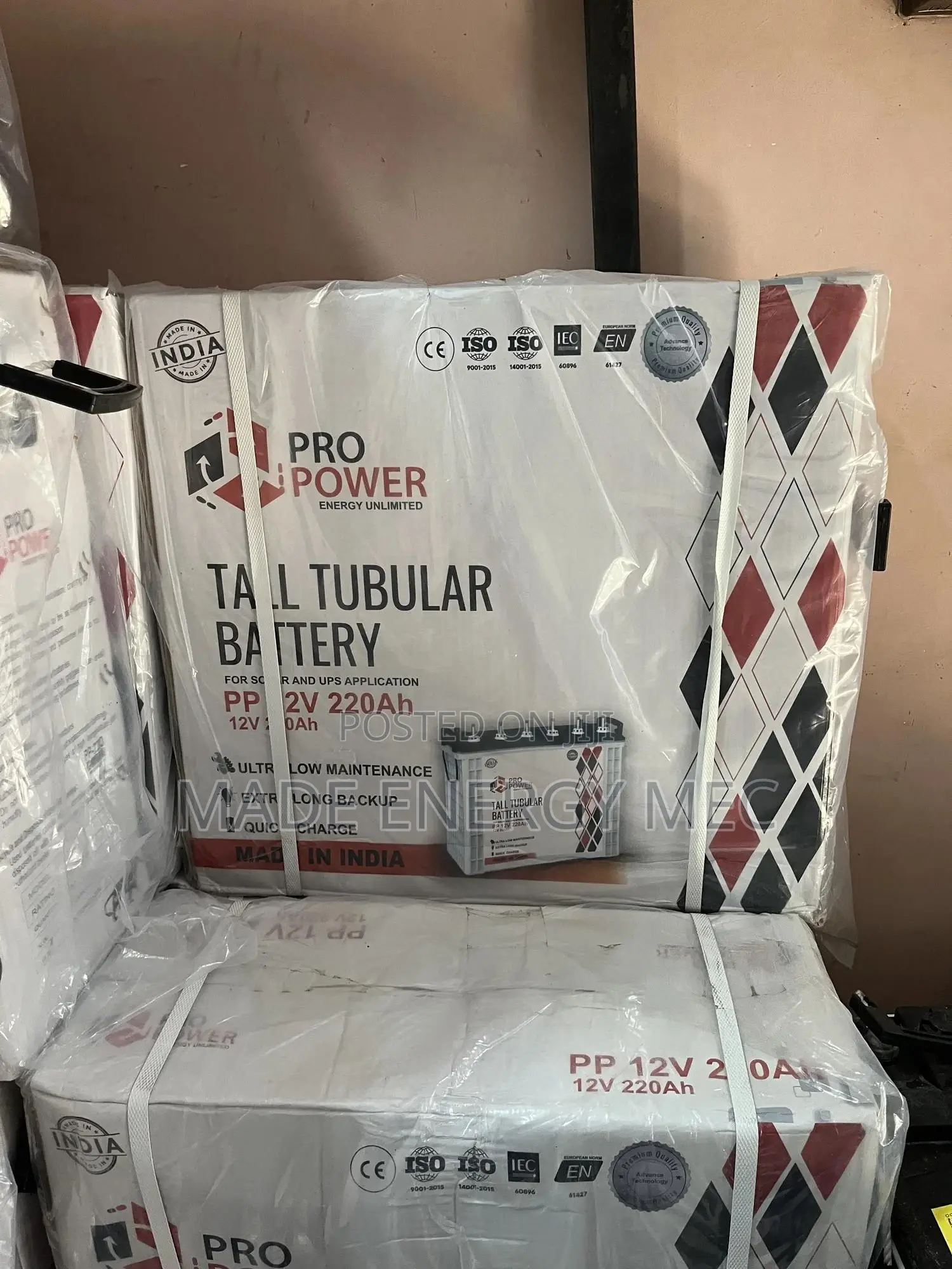 PRO Power Tubular Battery 220ah