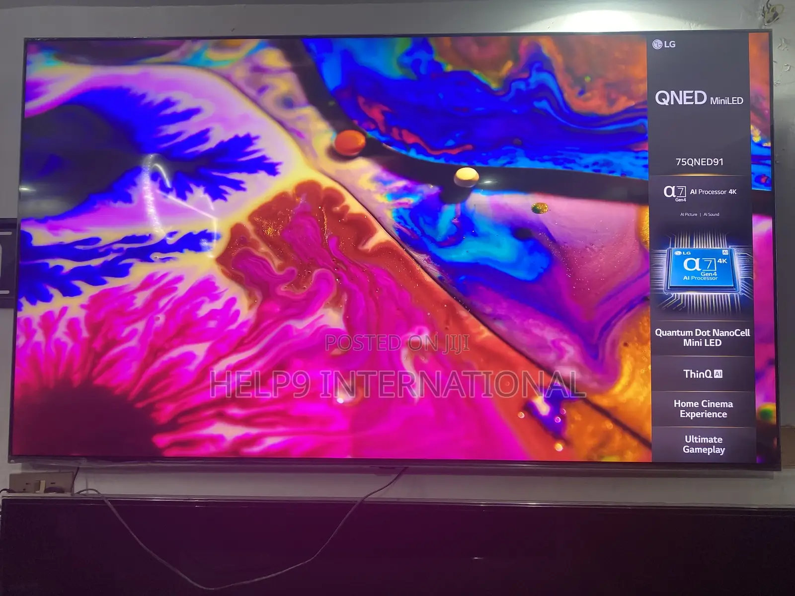 Latest Unique 75" LG Qned Mini LED TV With A7 Processor