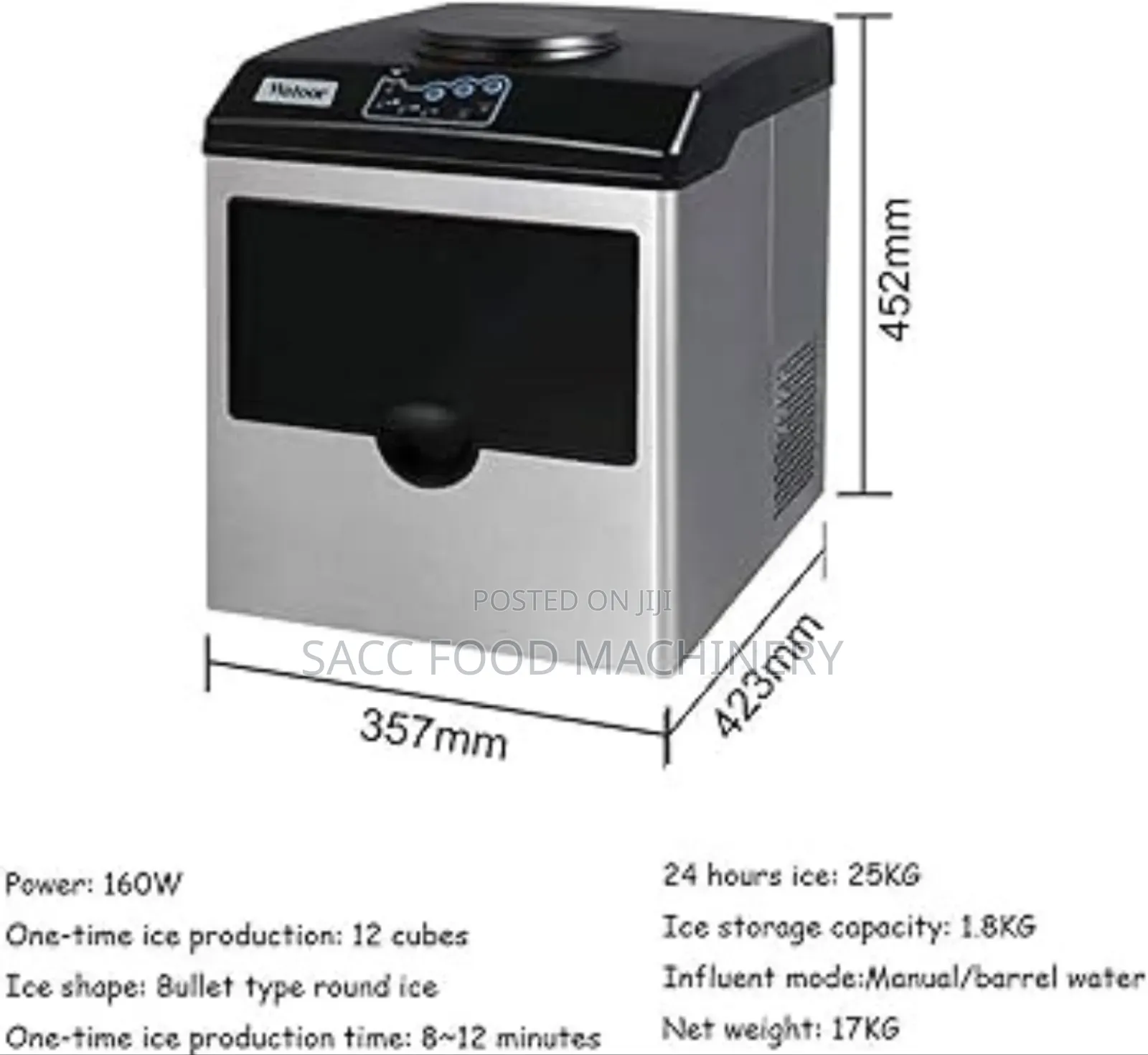 KOGAN Ice Maker With Water Dispenser (12 Cubes)