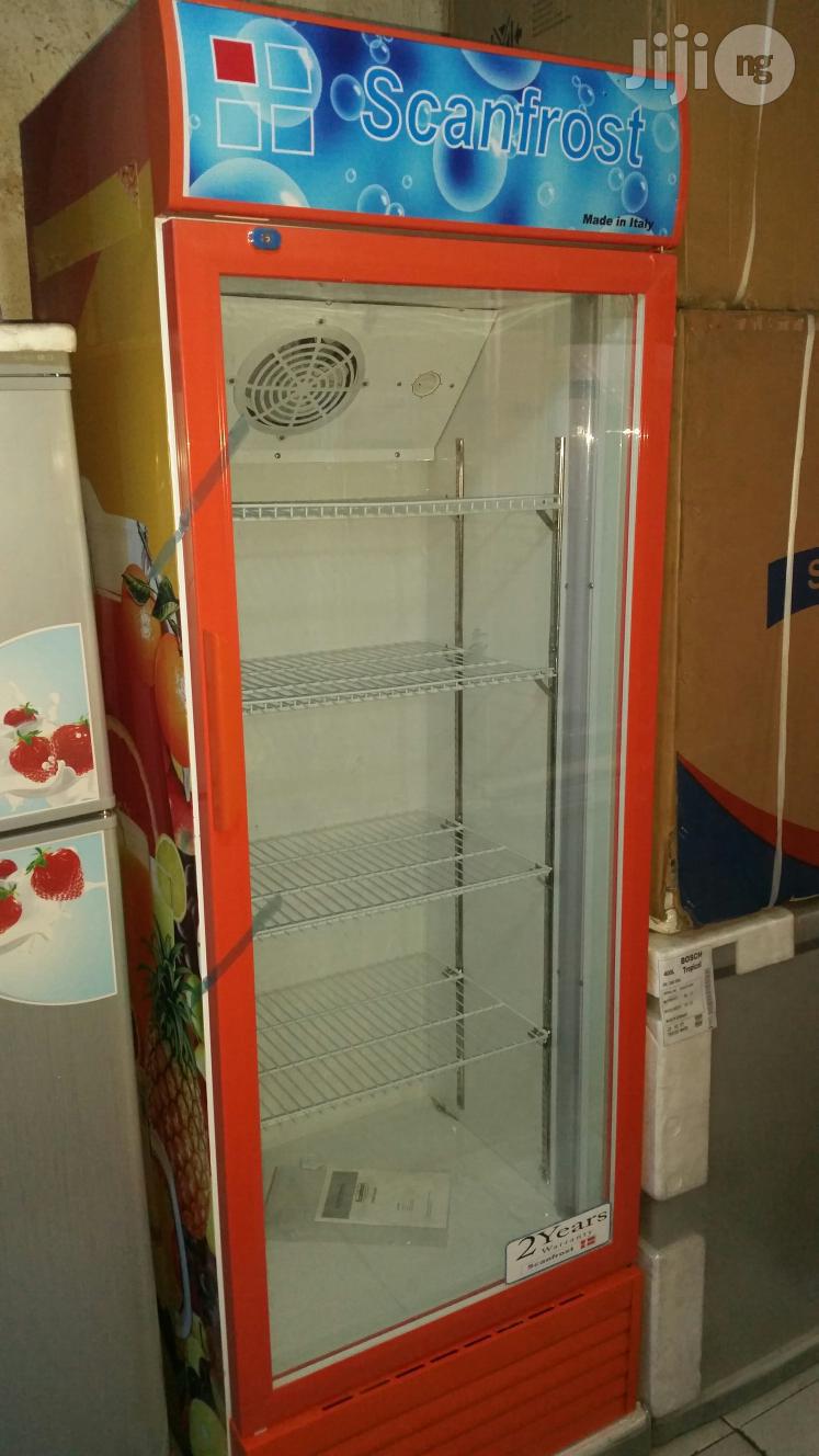 Scanfrost Display Fridge.