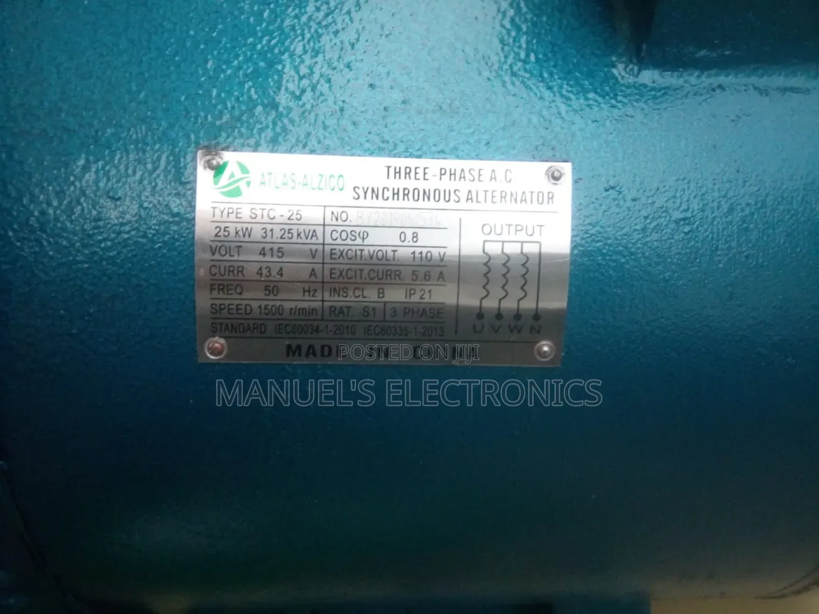 ATLAS 20kva Alternator Coil 100% Copper Coil