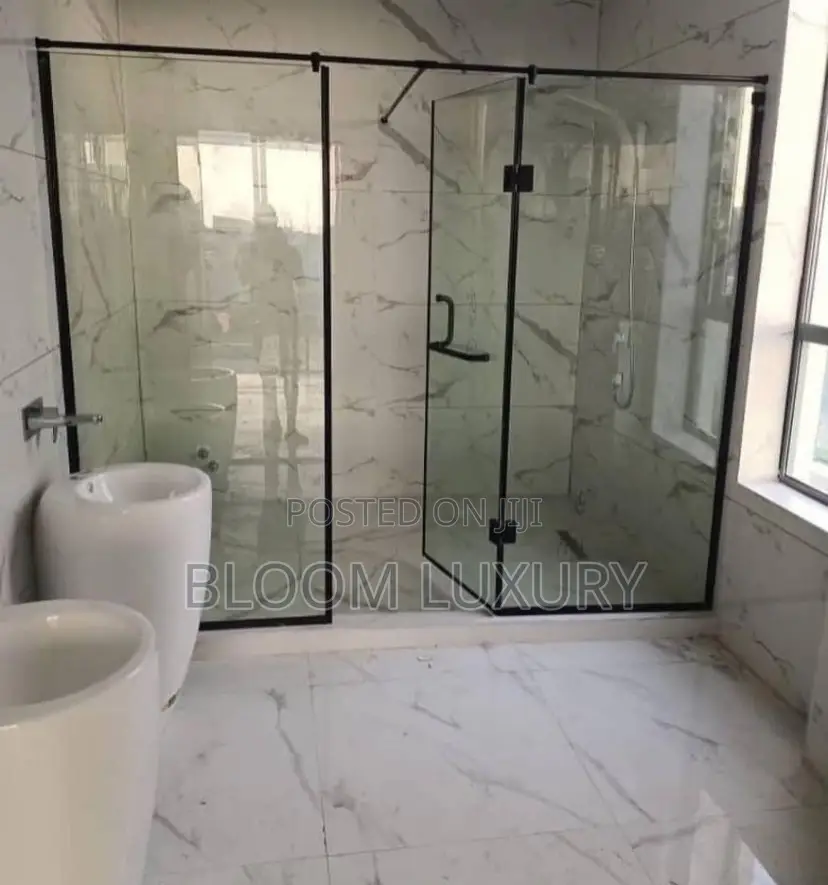 Black Framed Complete Tempered 10mm Shower Door