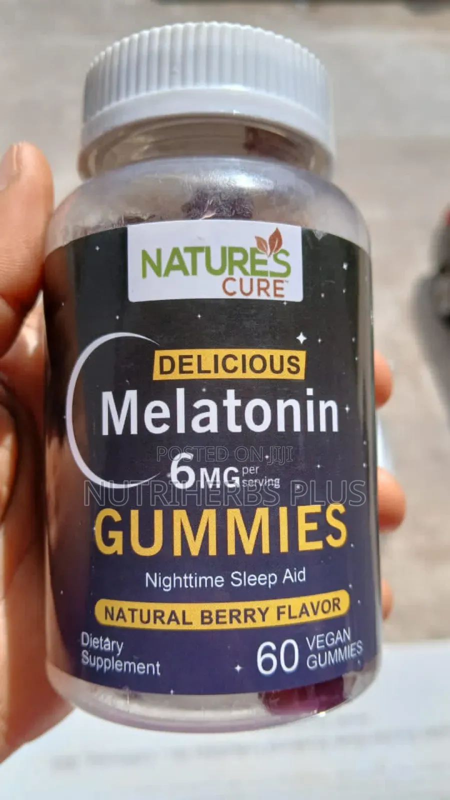 Nature's Cure Melatonin Sleeping Gummies for Adults