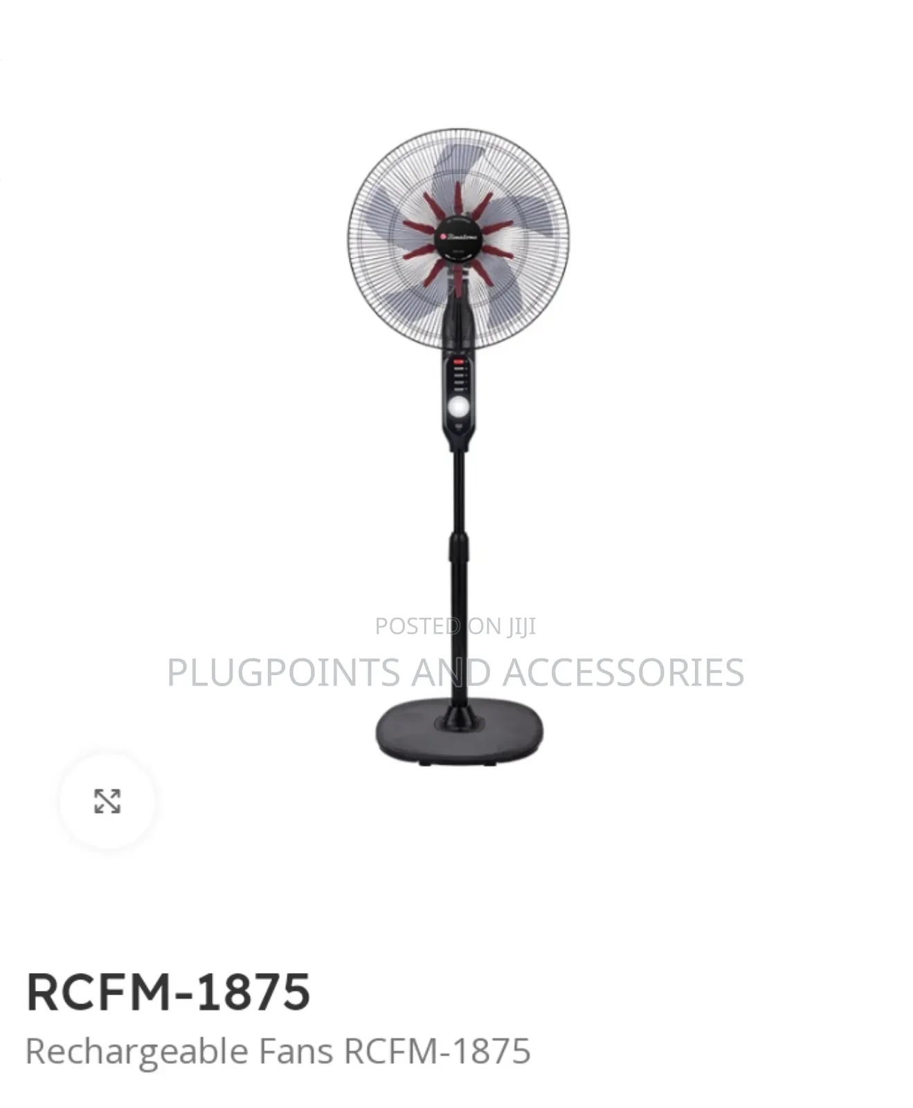 Binatone Rechargeable 18" Fan With Lithium Ion Battery 1875