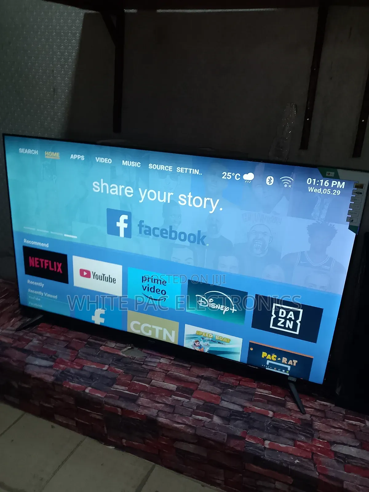 2025> New Hisense 65''inch Uhd Smart Flameless Tv Play Store