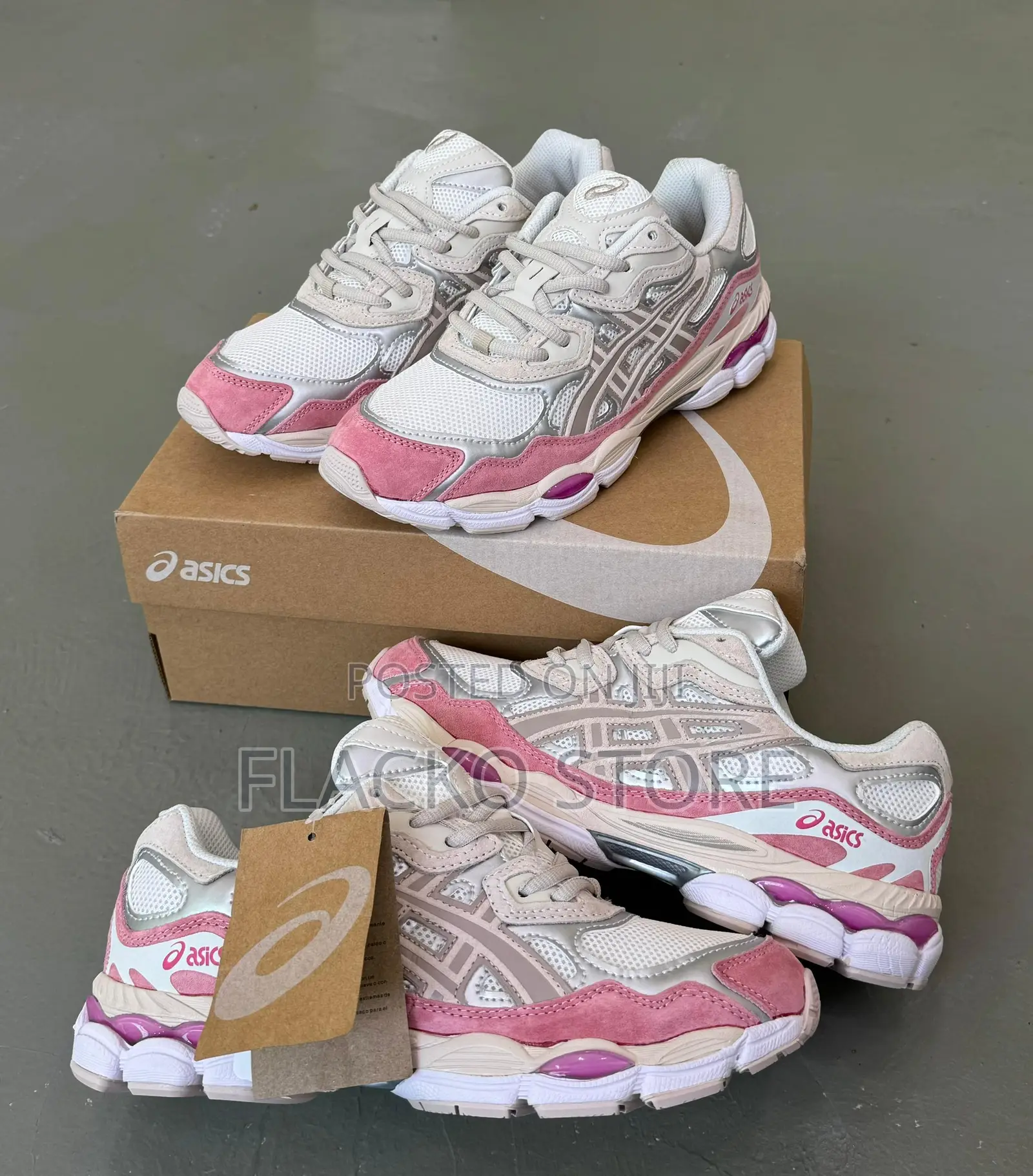 Original Asics Gel-Nyc Cream Mineral Beige Sneakers
