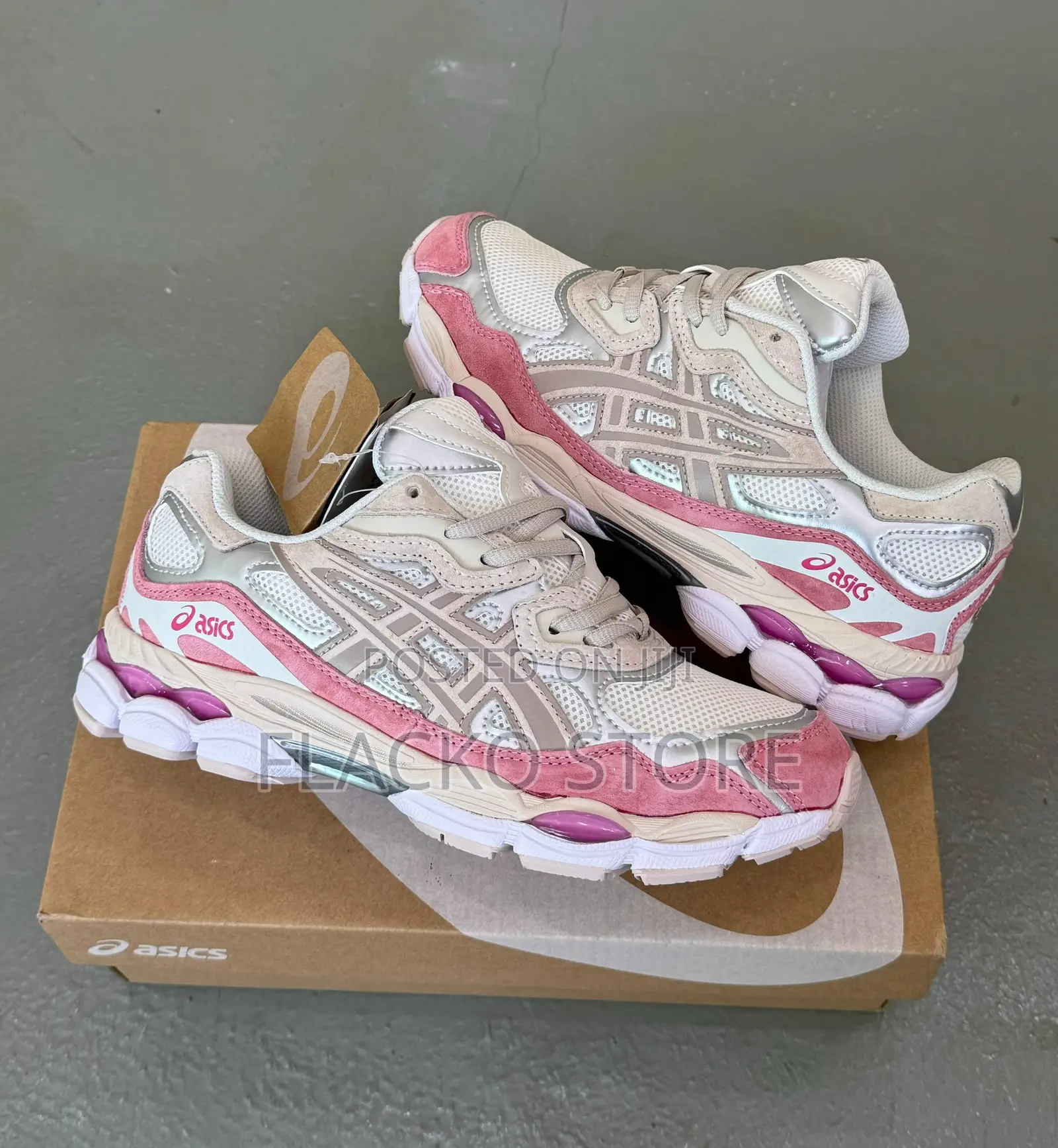 Original Asics Gel-Nyc Cream Mineral Beige Sneakers