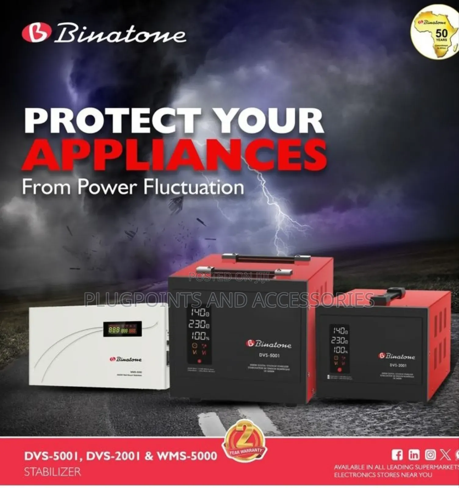 Binatone 5000w Stabilizer