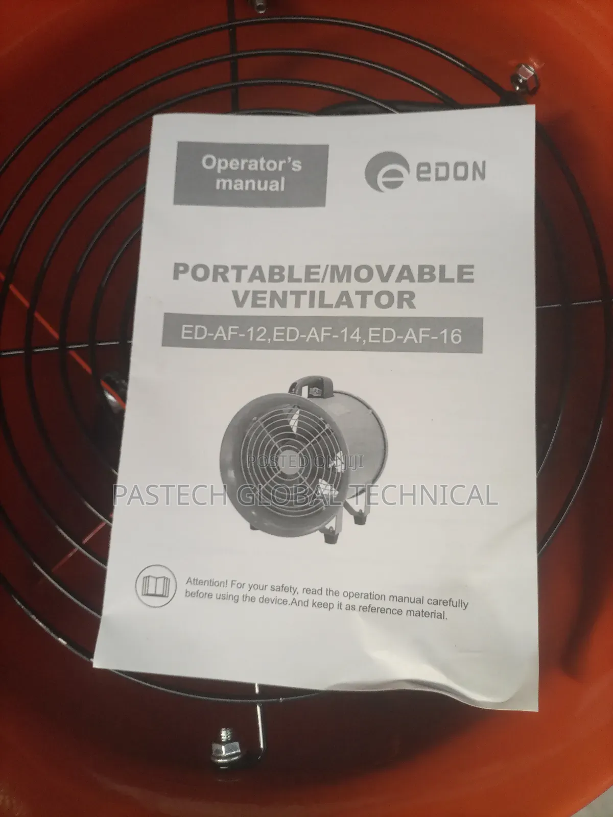 12" Industrial Portable/Movable Ventilator