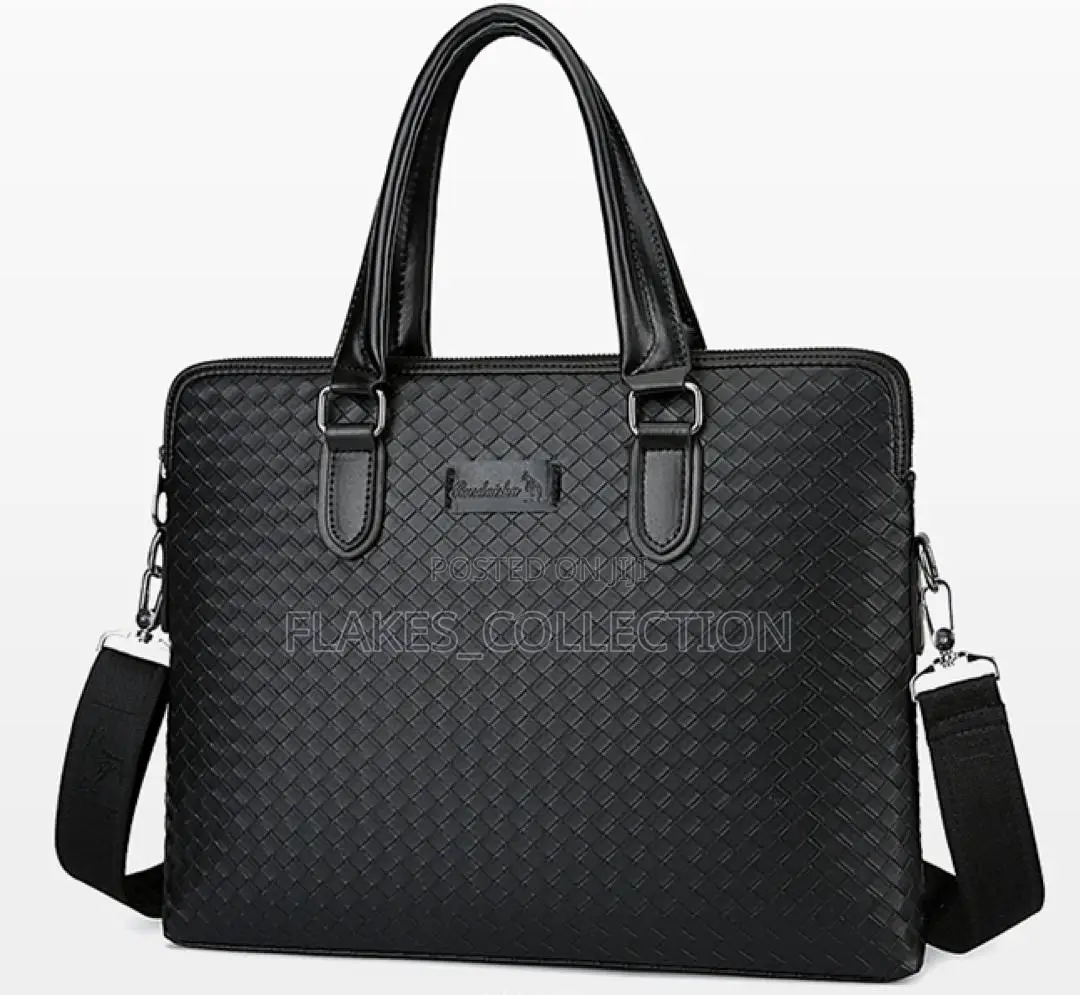 Men Leather Office Handbag