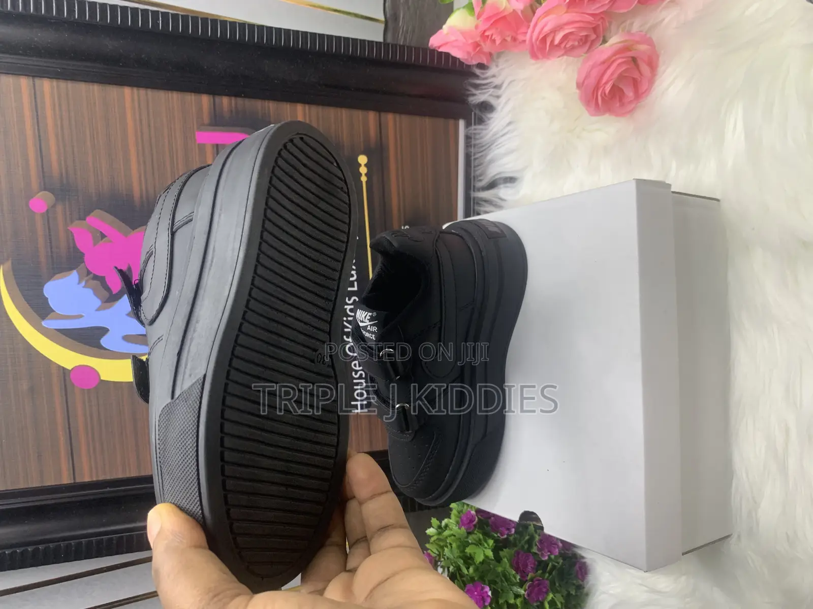 Boys Black Sneakers