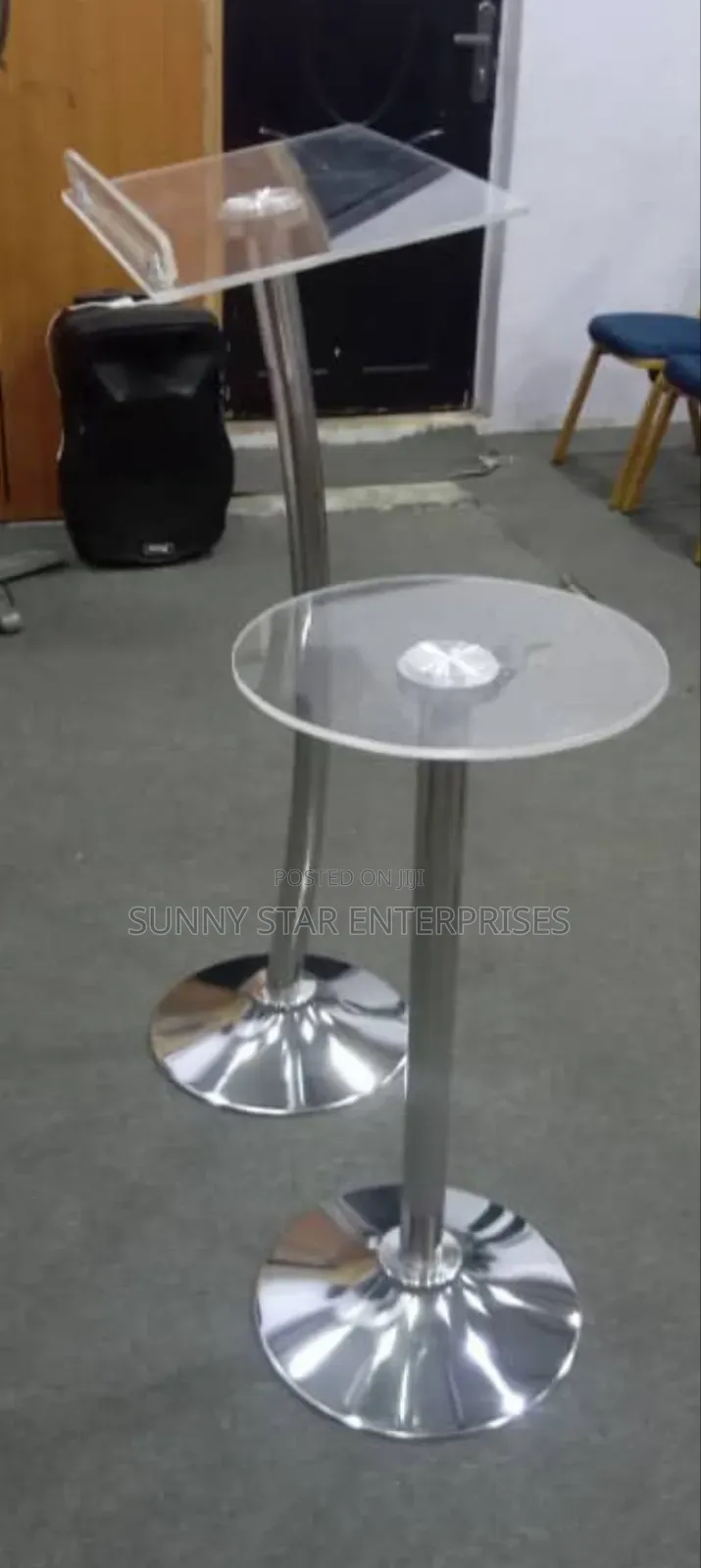 High Quality Unbreakable Acrylic Single Pole Pulpit