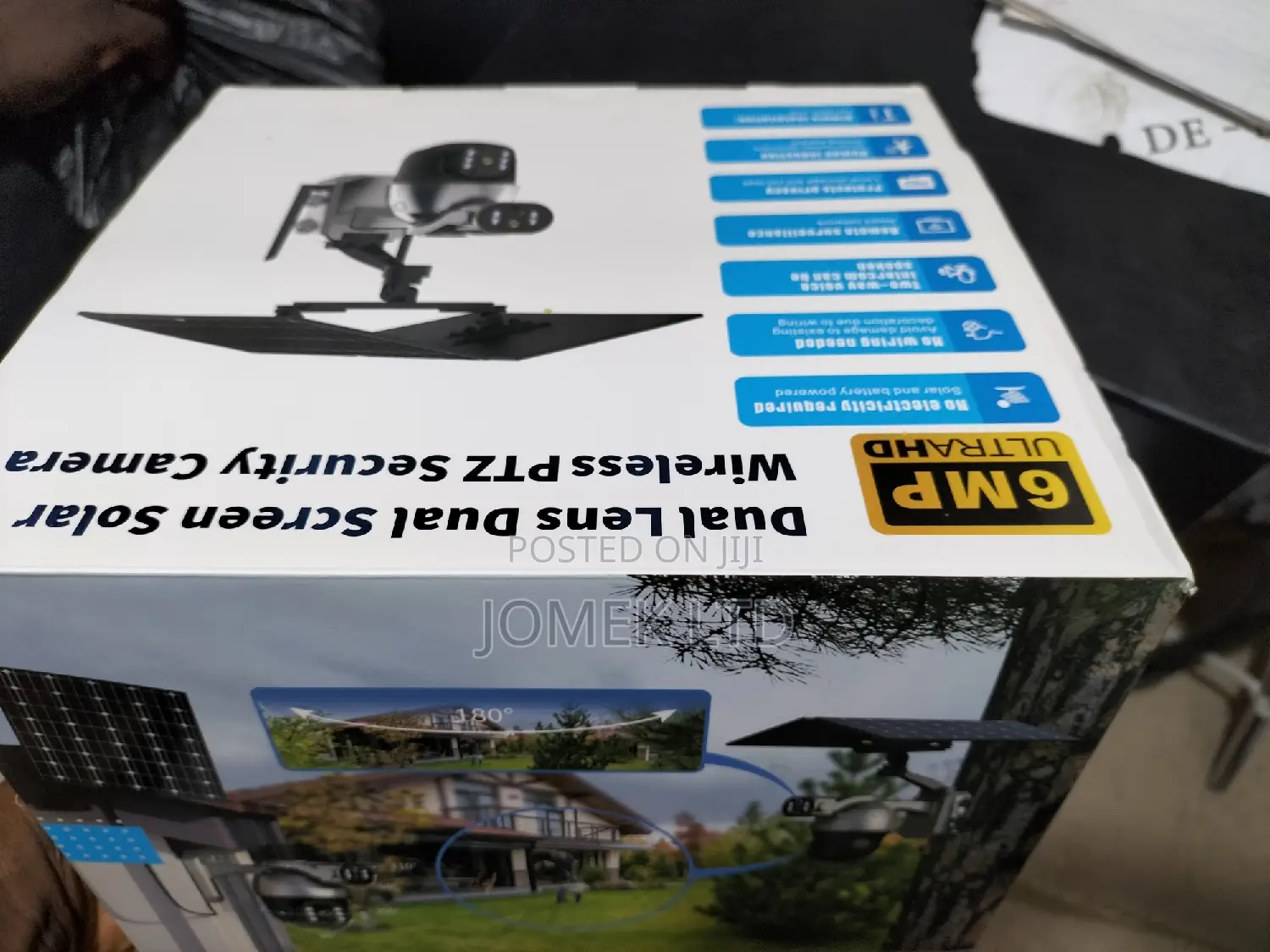 UBOX 6MP PTZ Lw Power Waterproof 6W Solar CCTV 4g Camera