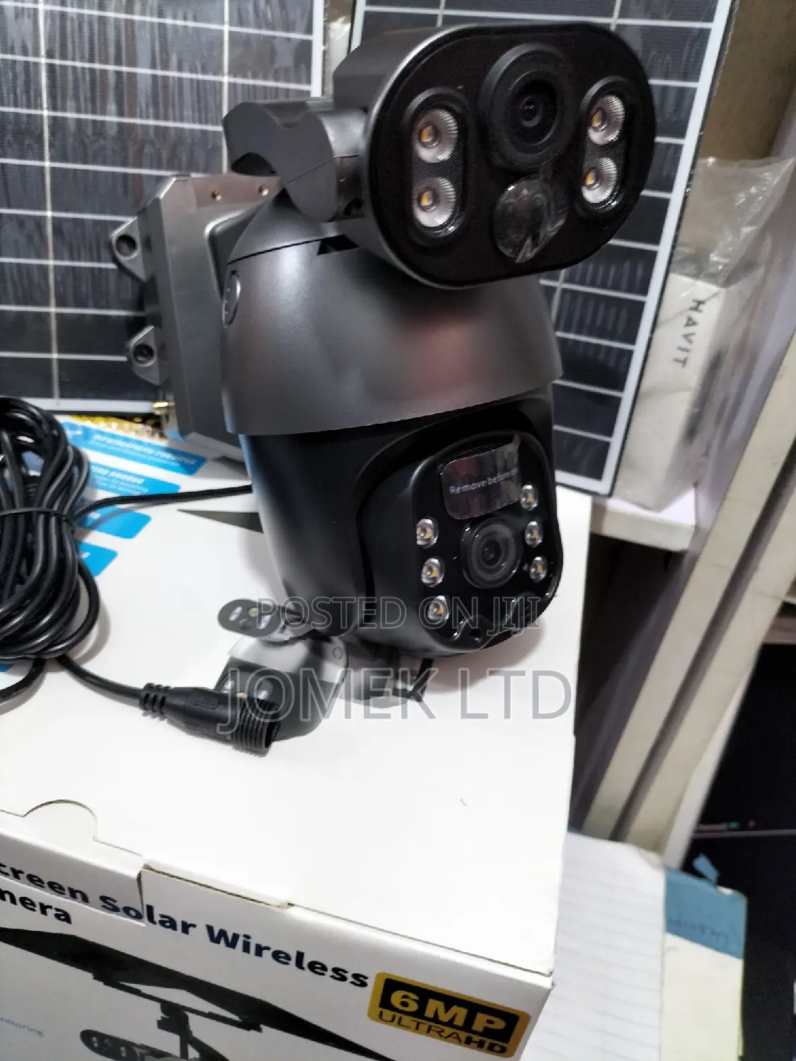 UBOX 6MP PTZ Lw Power Waterproof 6W Solar CCTV 4g Camera