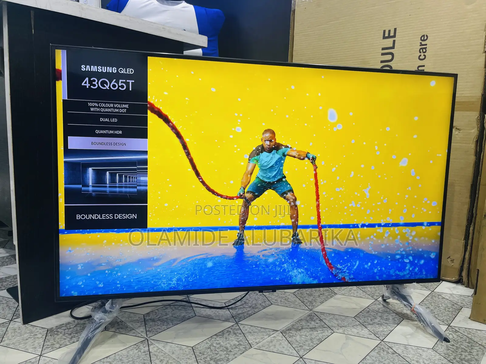 SAMSUNG Qled 43” Q65T Quantum Dot Boundless Smart Tv