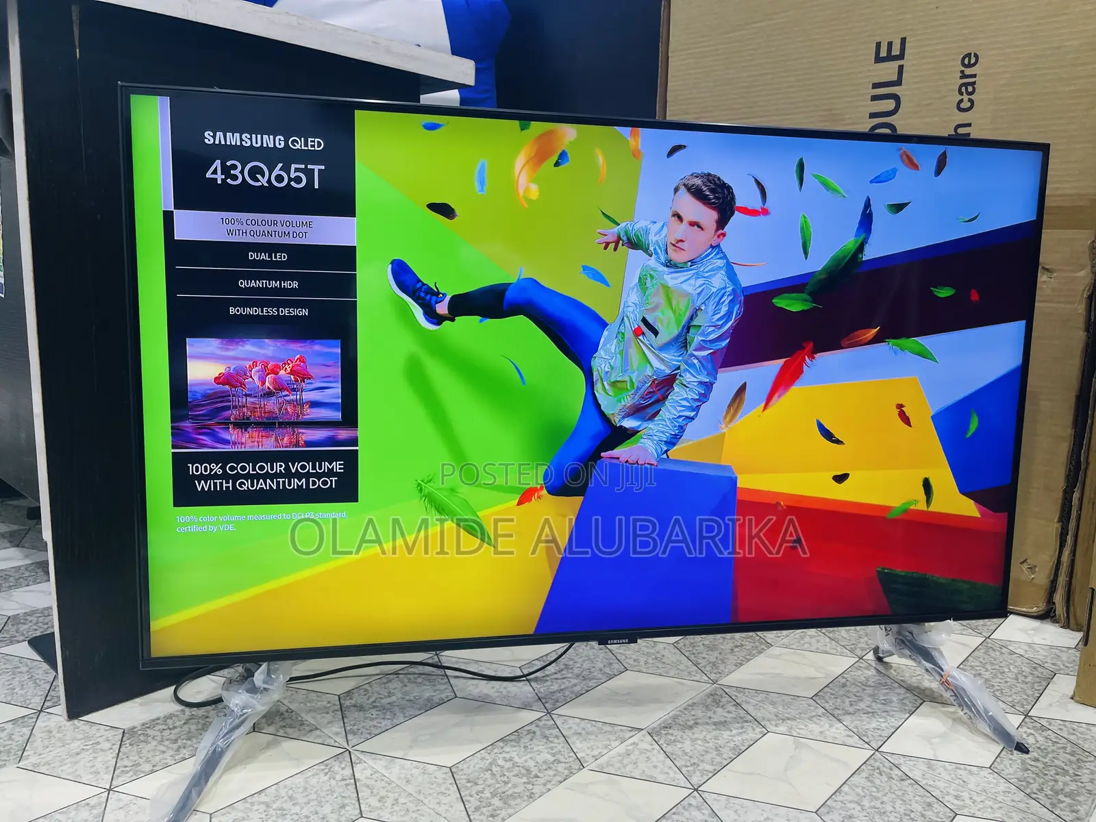 SAMSUNG Qled 43” Q65T Quantum Dot Boundless Smart Tv