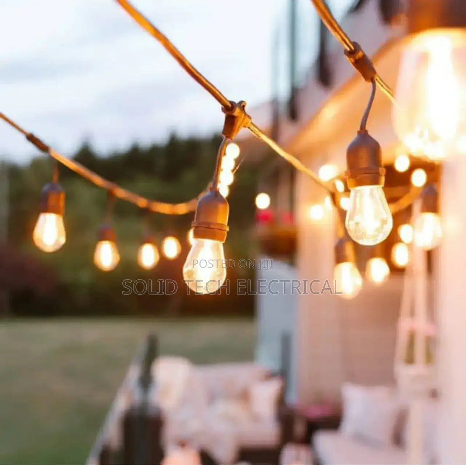 5 Meters String Lamp Bar Rope Light With 10 Bulbs