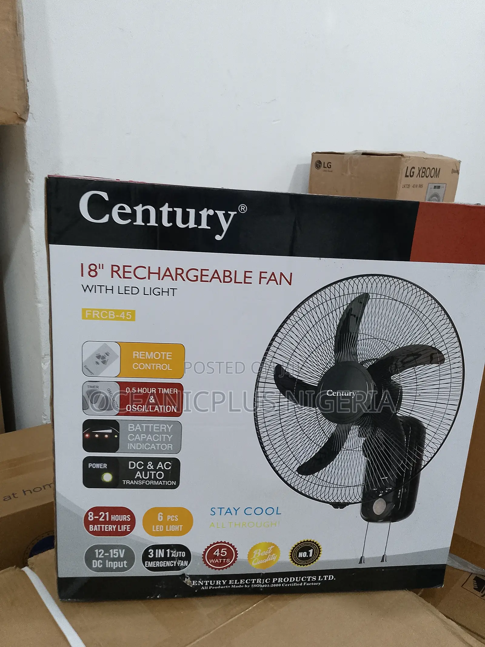 High Quality-18iches Century Rechargeable Fan
