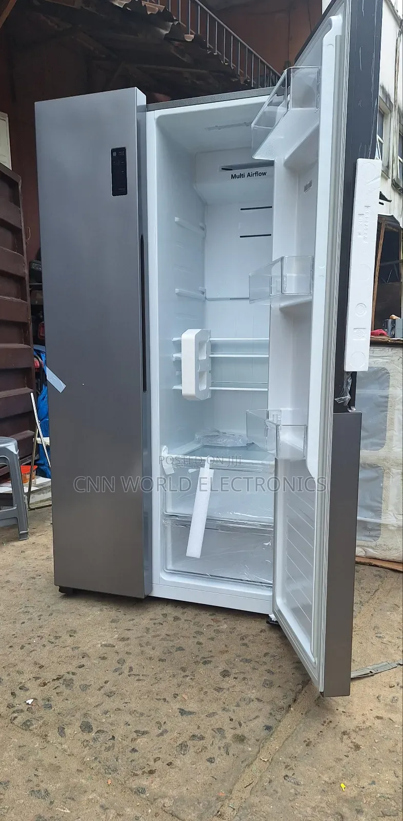 New Hisense 516L Side by Side Fridge (67WS) Super Cooling