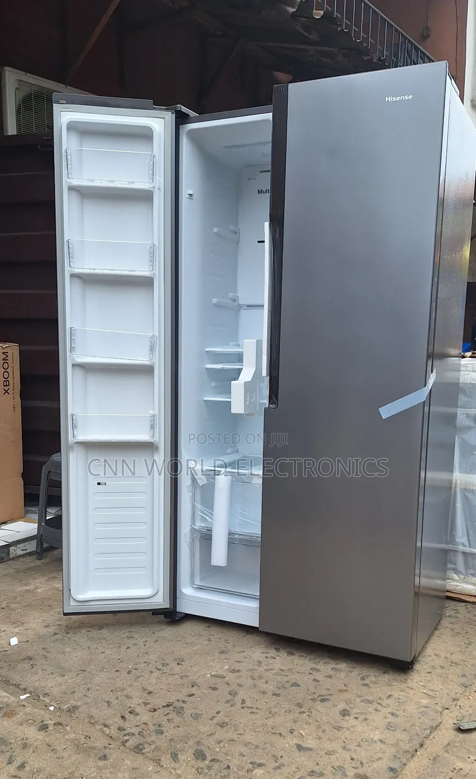 New Hisense 516L Side by Side Fridge (67WS) Super Cooling