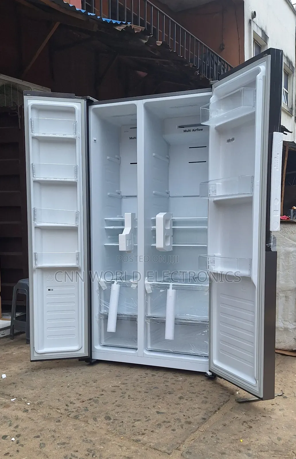 New Hisense 516L Side by Side Fridge (67WS) Super Cooling