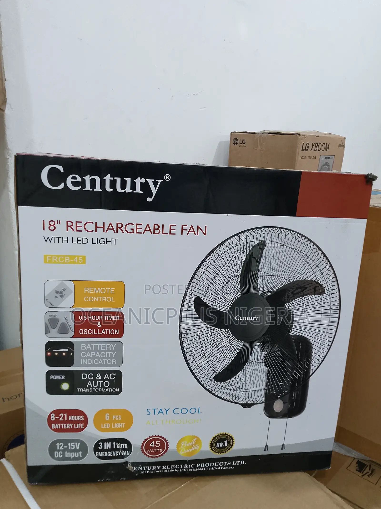 Top Quality-18inches Rechargeable Century Fan