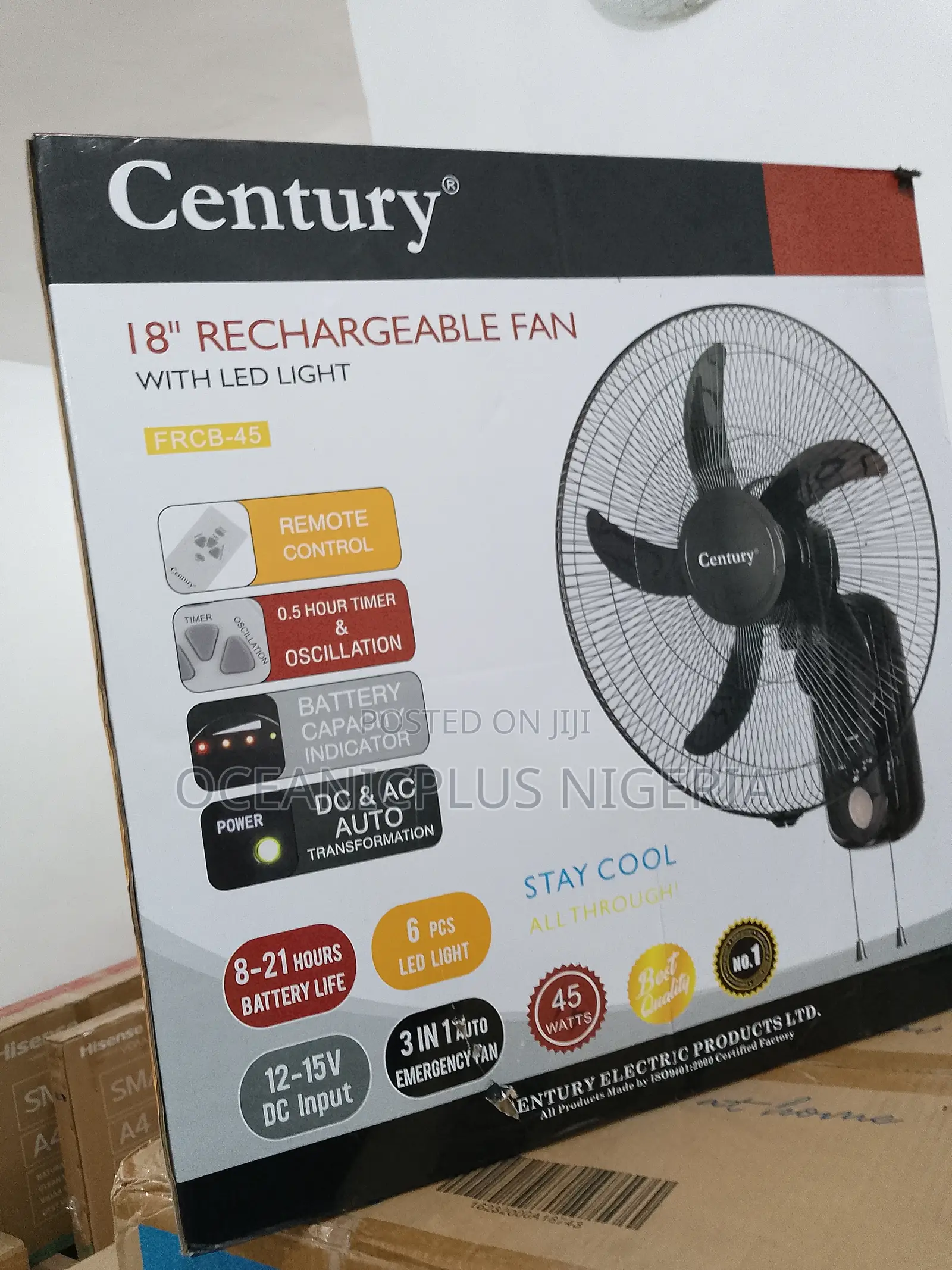 High Effective-18inches Century Mounted Wall Fan