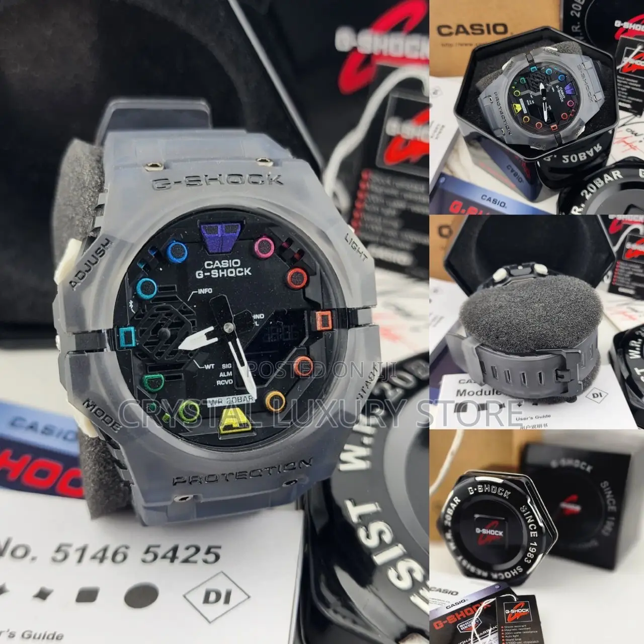 G-Shock Casio Quality Luxury Men Rubber Strap Wristwatch