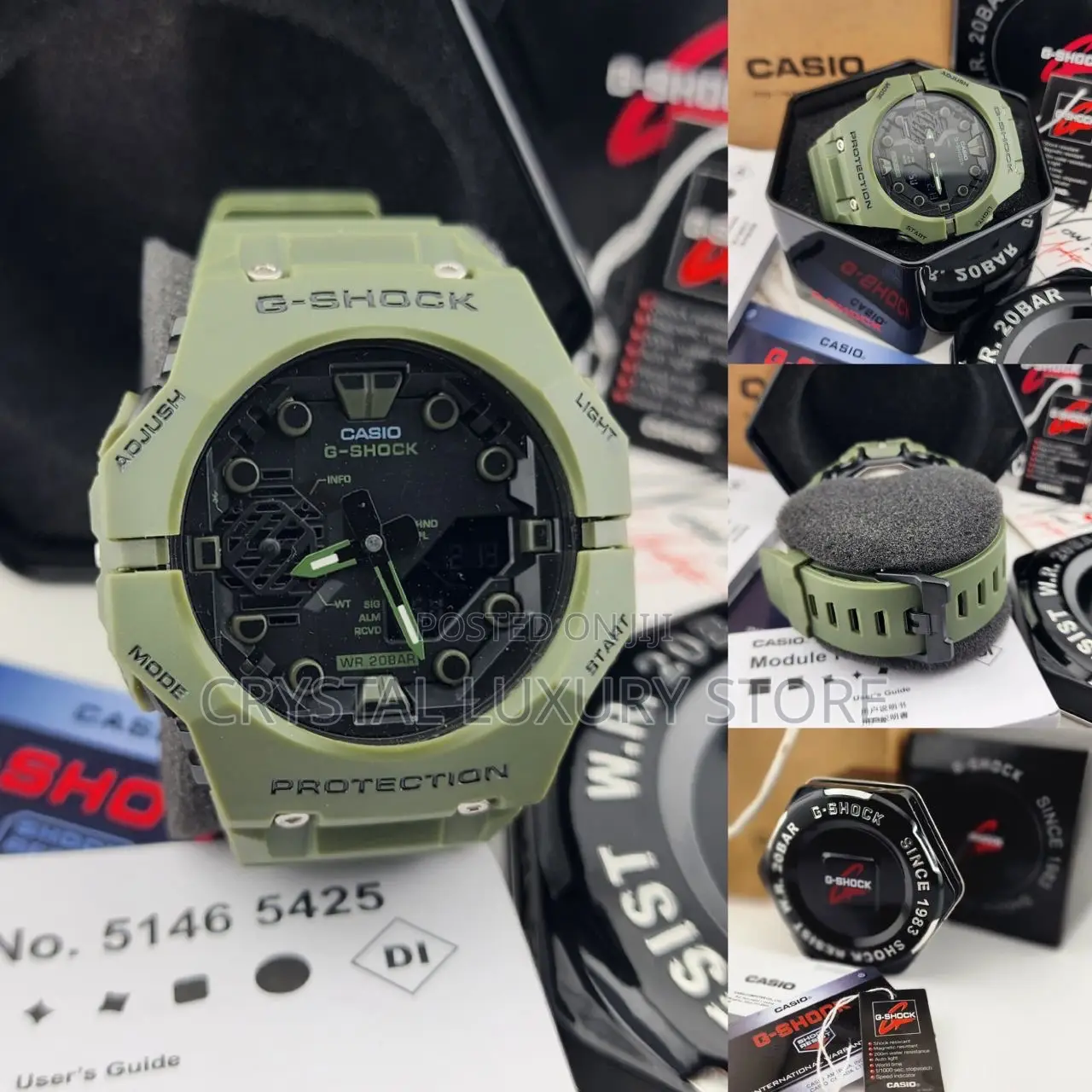 G-Shock Casio Quality Luxury Men Rubber Strap Wristwatch