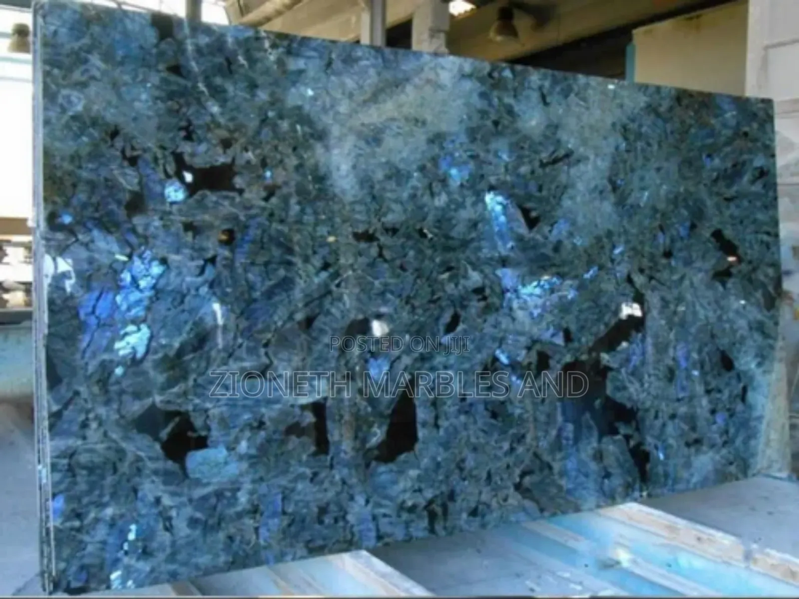 Italian Blue Pearl Quartz Marble Slab