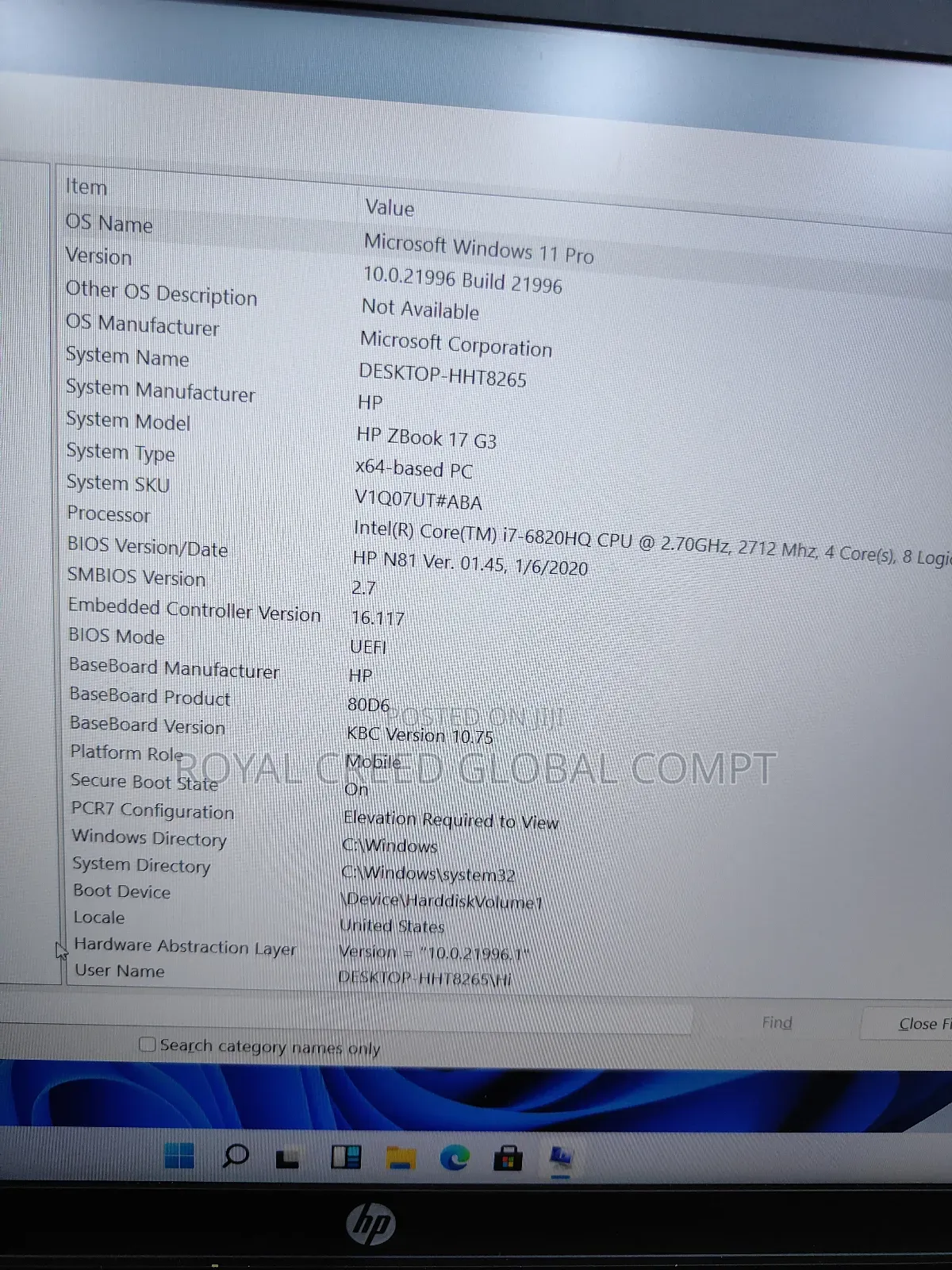 Laptop HP ZBook 17 G3 64GB Intel Core I7 HDD+SSD 1T