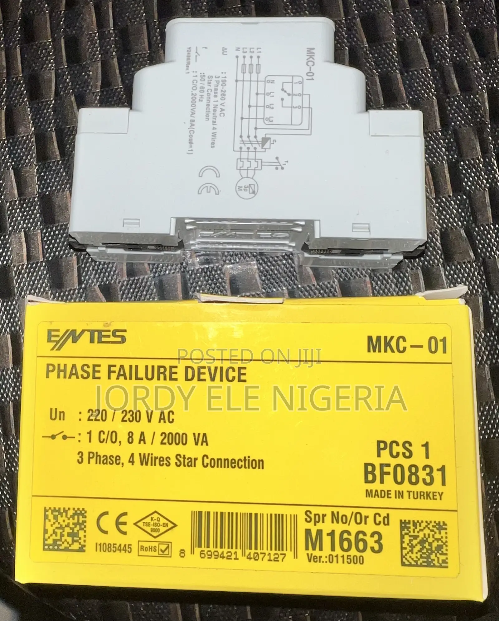 MKC-01 Original Entes Phase Failure Device Made in Turkey