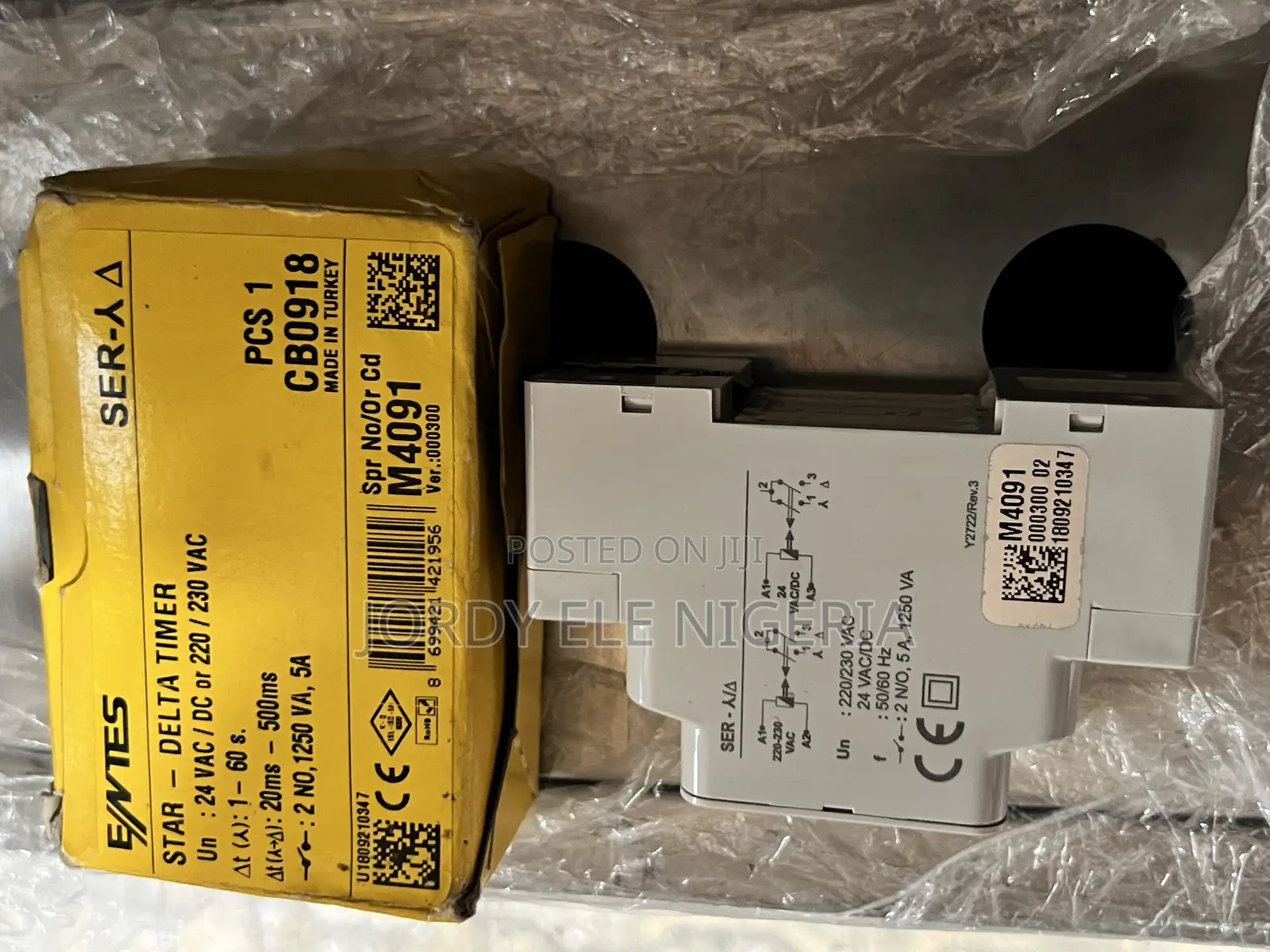 Original Entes Star-Delta Timer (Made in Turkey).