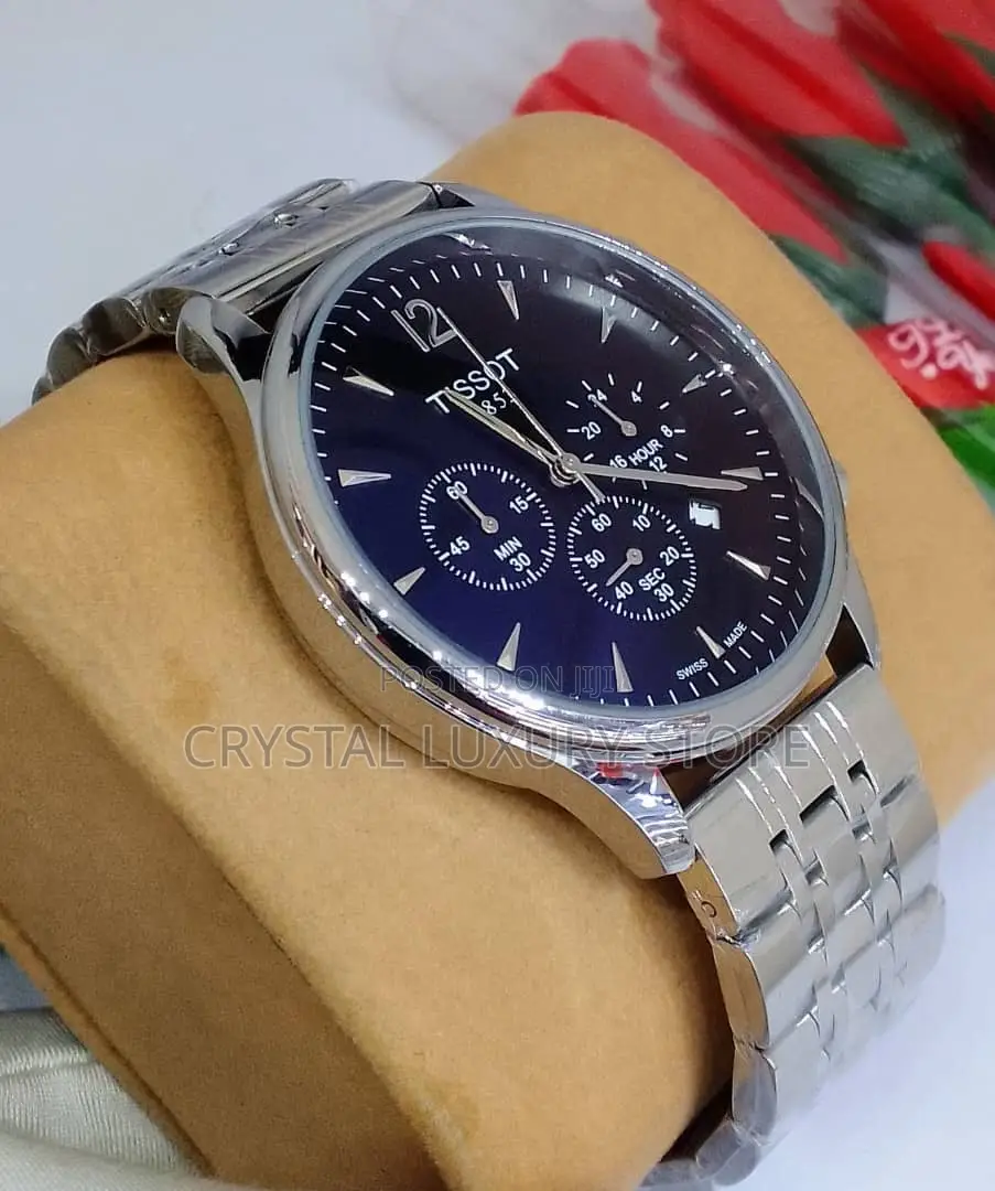 Tissot Quality Men Genuine Leather Wristwatch
