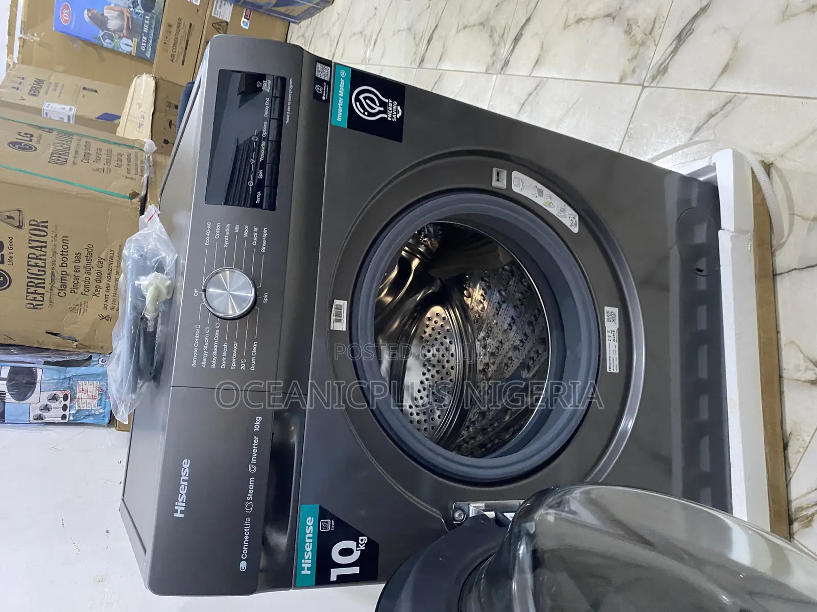 Steam-Cleaning 10kg Hisense Inverter Washing Machine