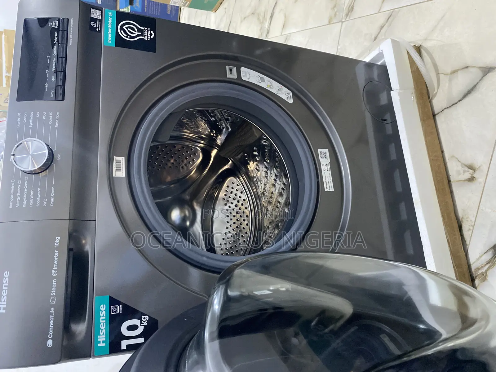 Low Energy 10kg Hisense Front Load Washing Machine