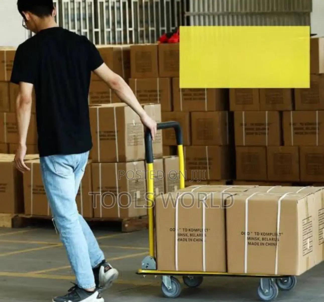 150kg Folding Foldable Flatbed Platform Trolley, Hand Truck