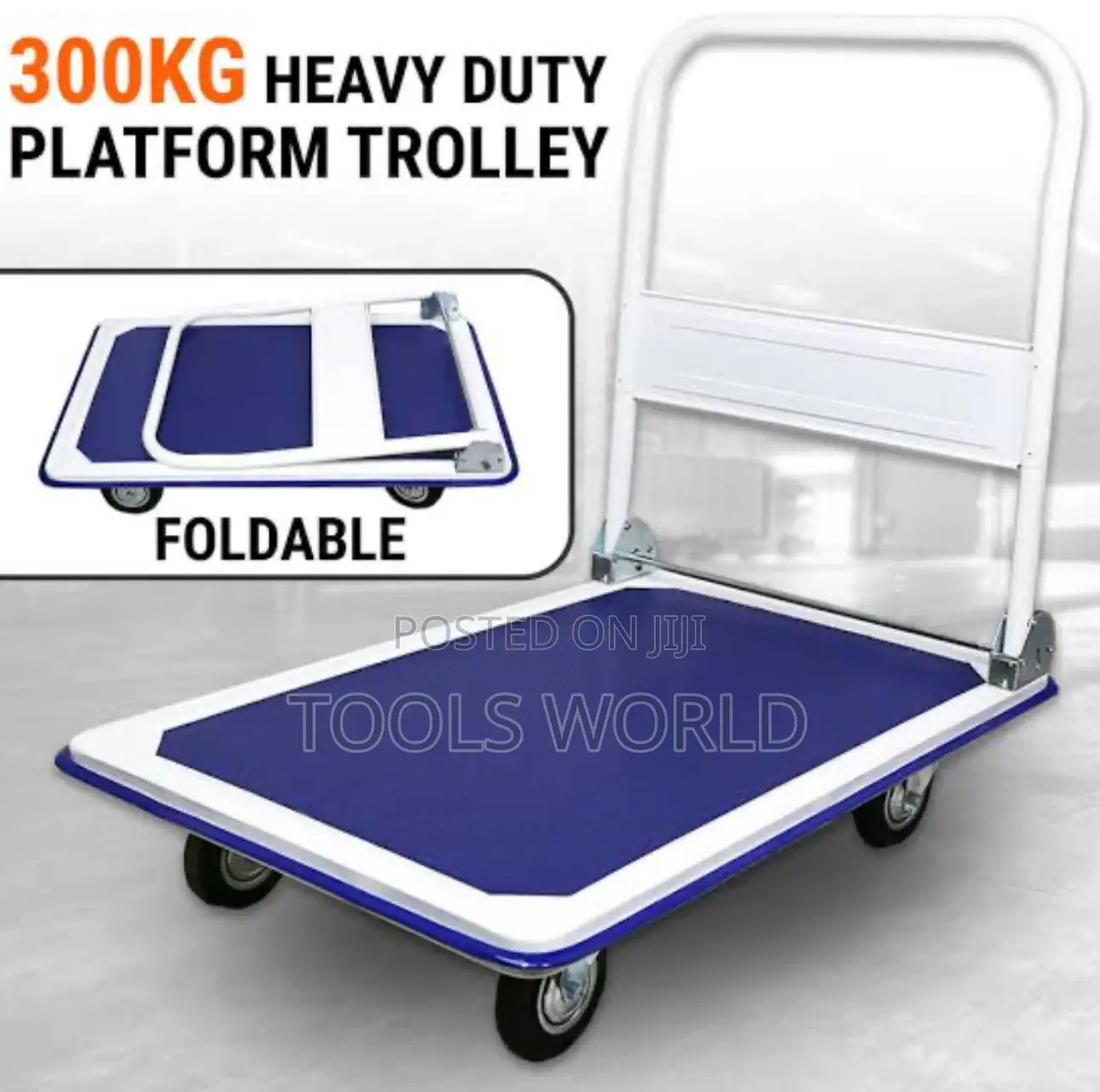 300kg Folding Platform Trolley, Heavy Duty Hand Sack Truck