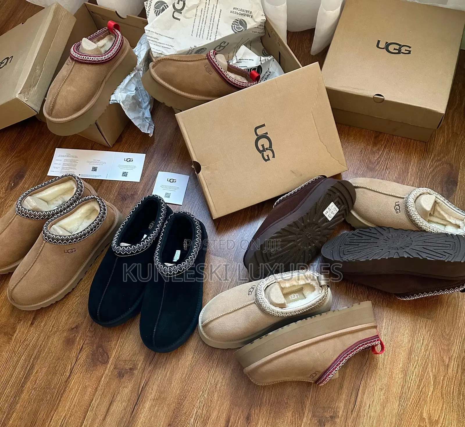 Original UGG Tassman Tazz Chestnut Ghost Half Shoe